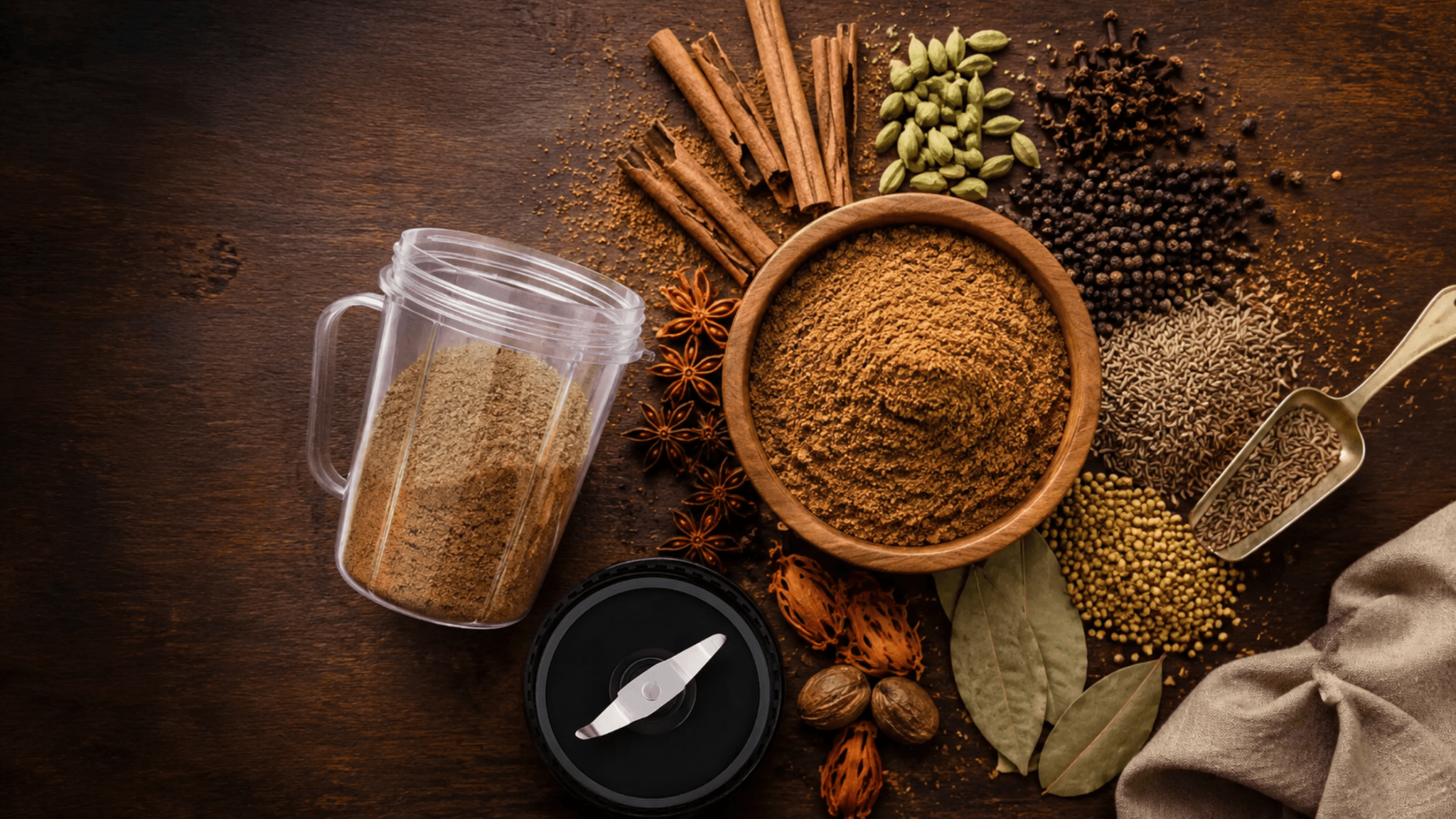 Home Made Garam Masala in Bullet Jar - Twin Palmyra