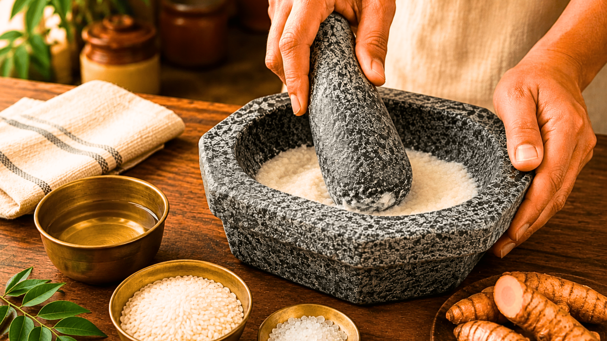 How to season and use a mortar and pestle? - Twin Palmyra