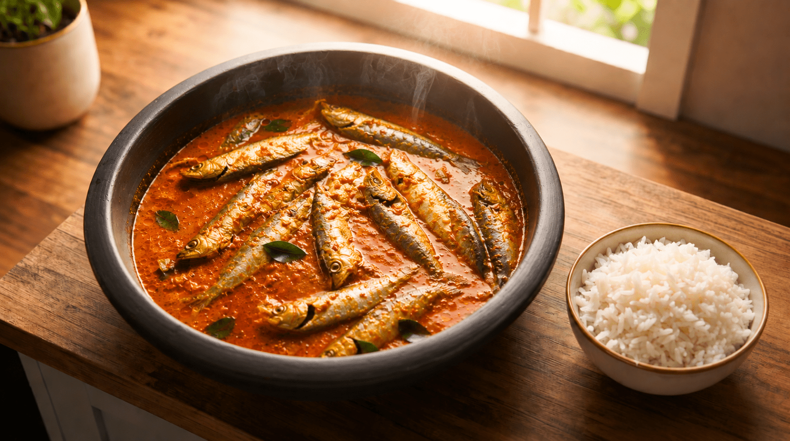 Mathi Meen Kulambu Recipe in a Twin Palmyra Clay Kulambu Satti - Twin Palmyra