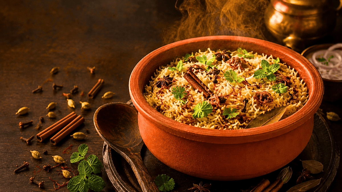 Clay Pot Dum Biryani Recipe — Authentic South Indian Method at Home - Twin Palmyra