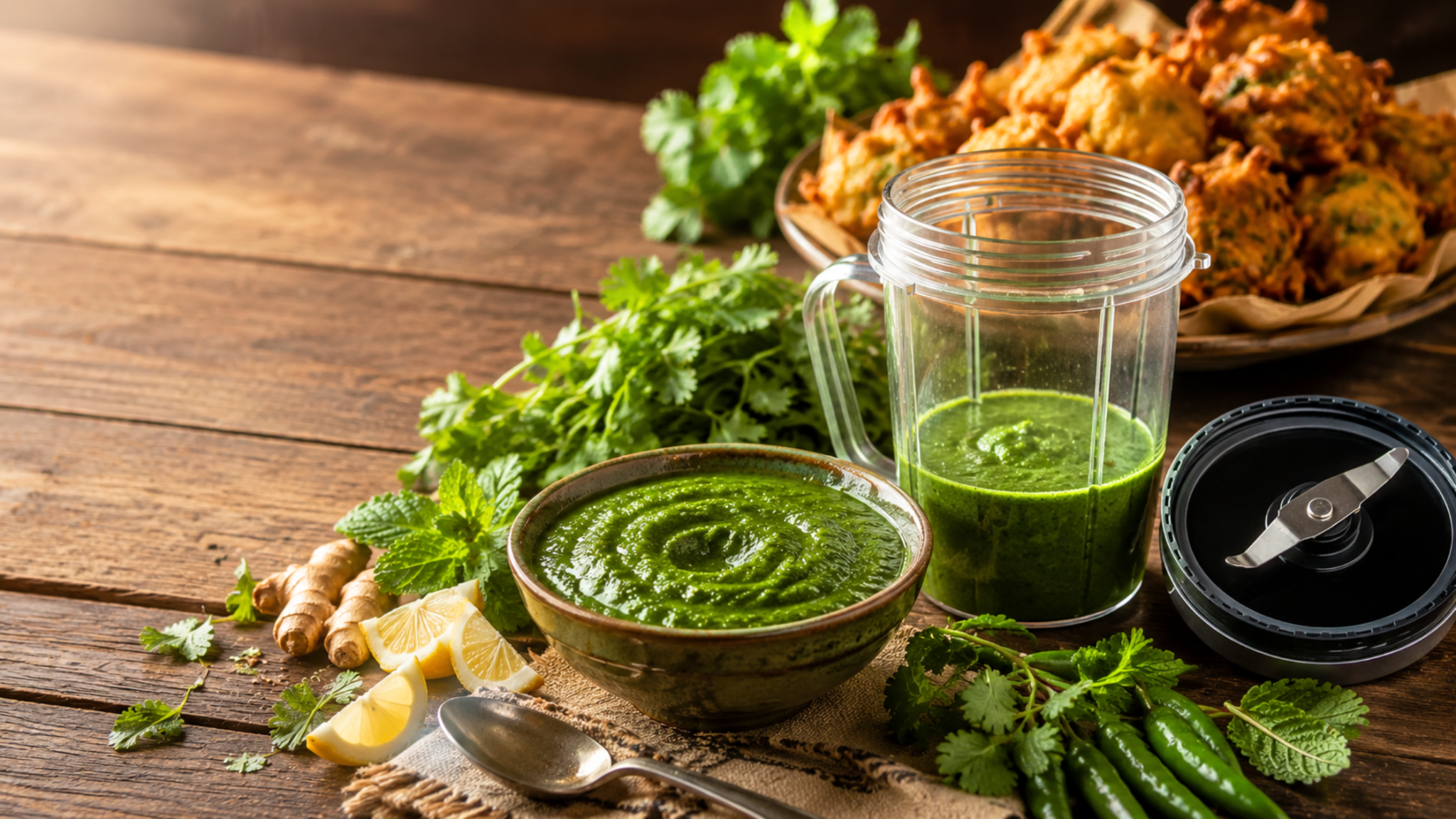 Green Chutney Dhaba Style in Bullet Jar - Twin Palmyra