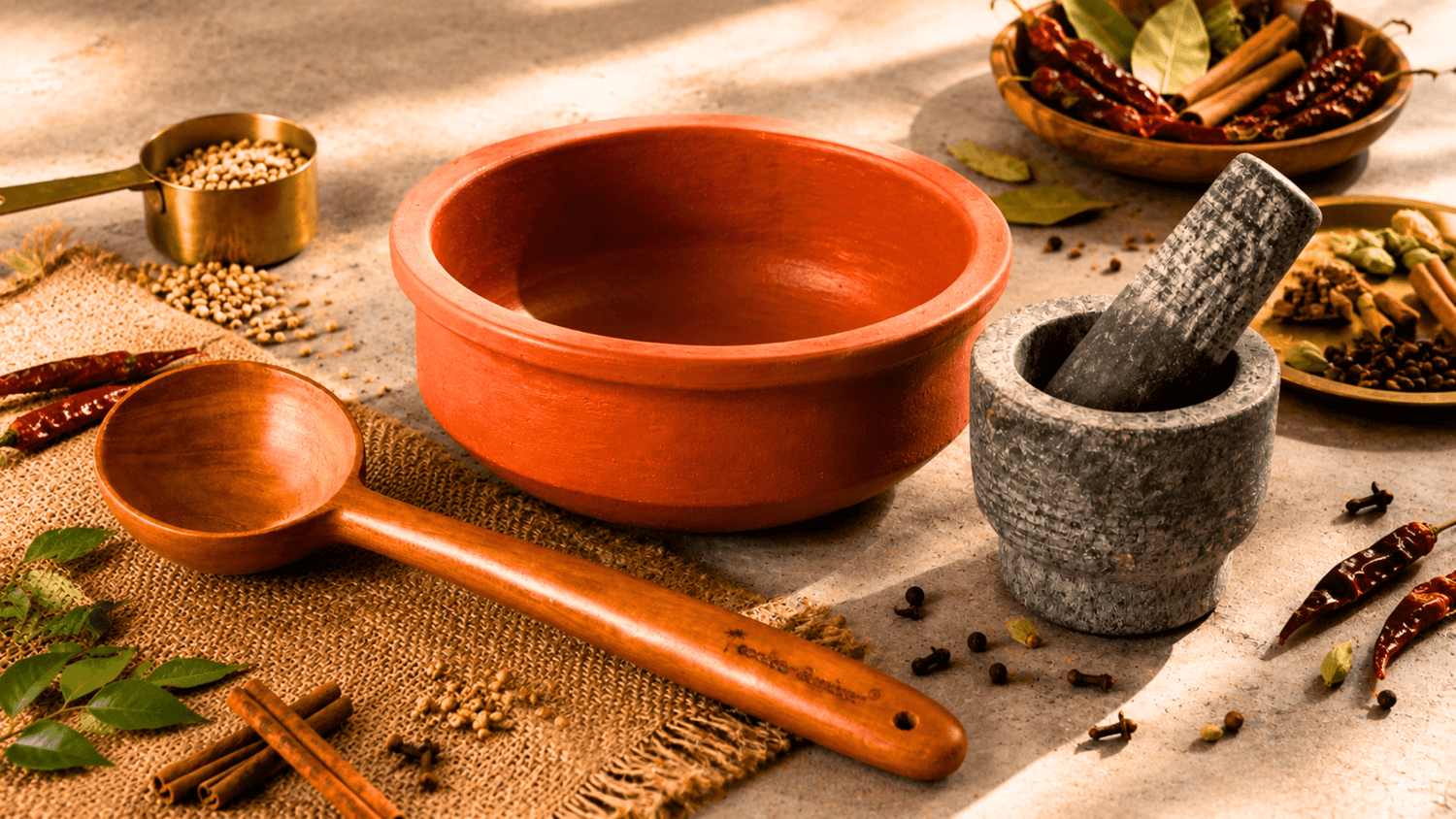 Handcrafted Indian Kitchenware for Modern Kitchens - Twin Palmyra