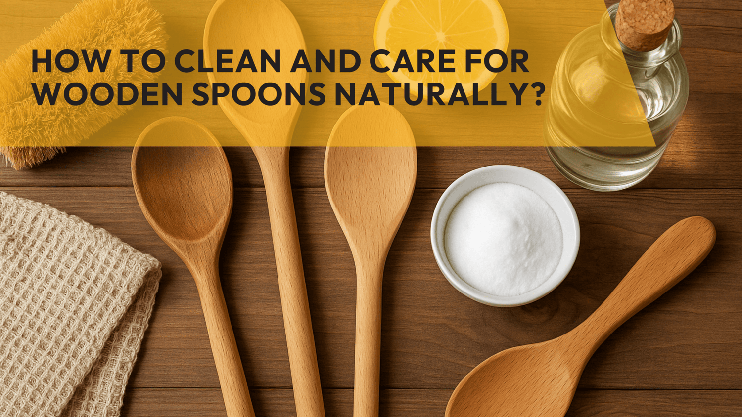 How to Clean and Care for Wooden Spoons Naturally?