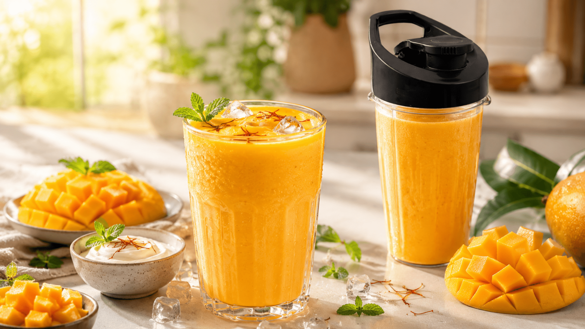 Instant Mango Lassi in Bullet Jar - Twin Palmyra