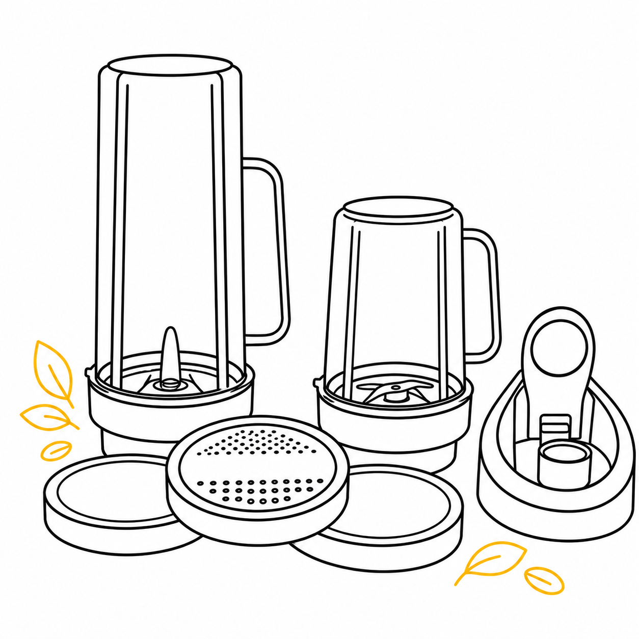 Premium bullet jars for mixer grinders — 300ml 350ml 500ml and 650ml