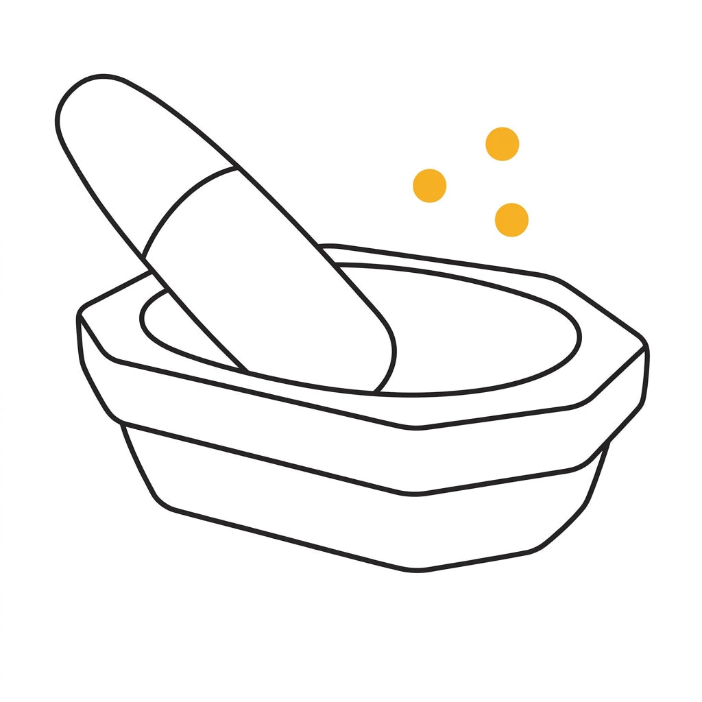 Stone Mortar and Pestle - Twin Palmyra