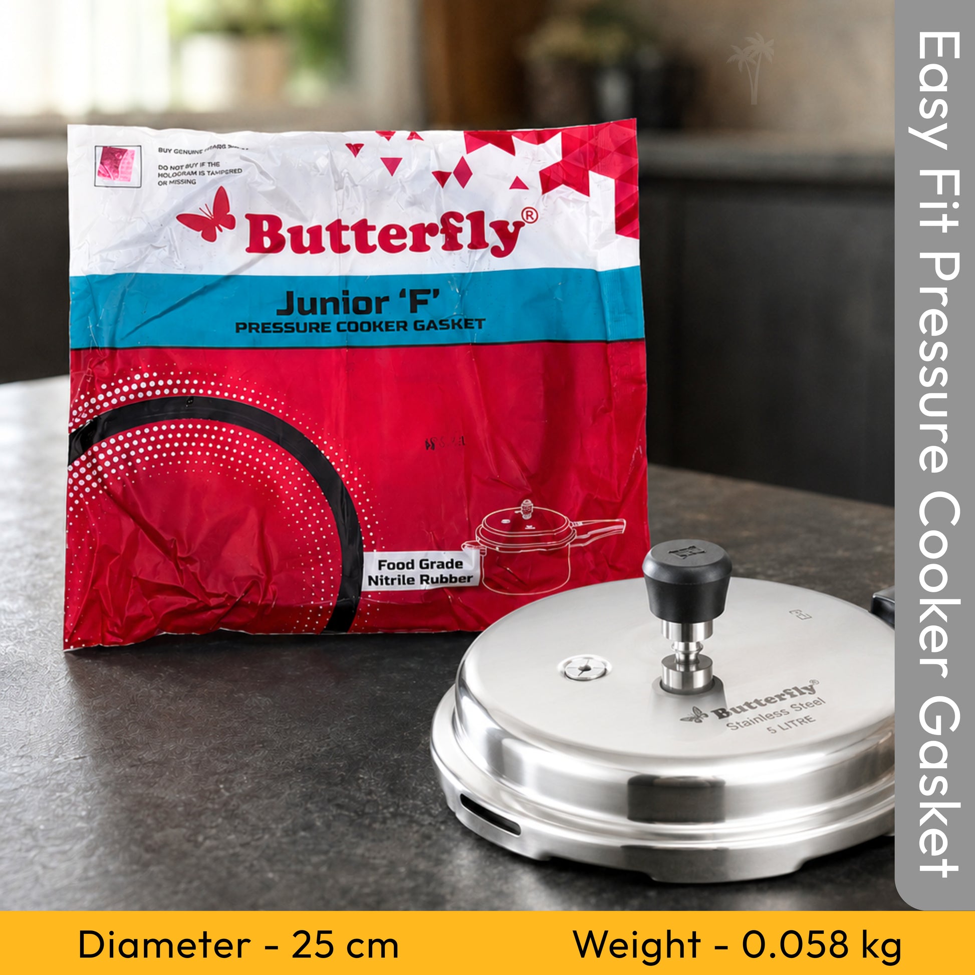 Butterfly Junior F Pressure Cooker Gasket – Rubber Sealing Ring