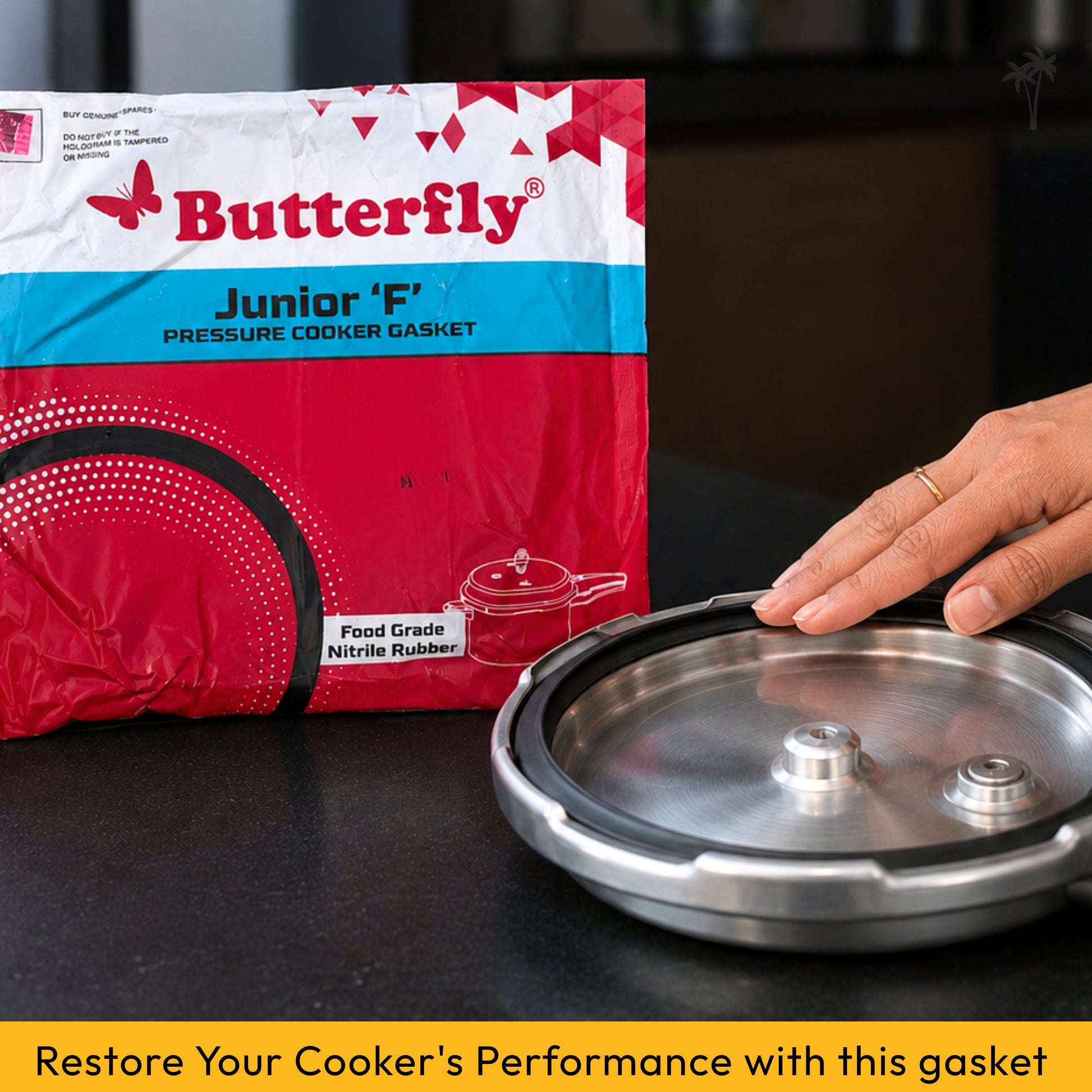 Butterfly Junior F Pressure Cooker Gasket – Rubber Sealing Ring
