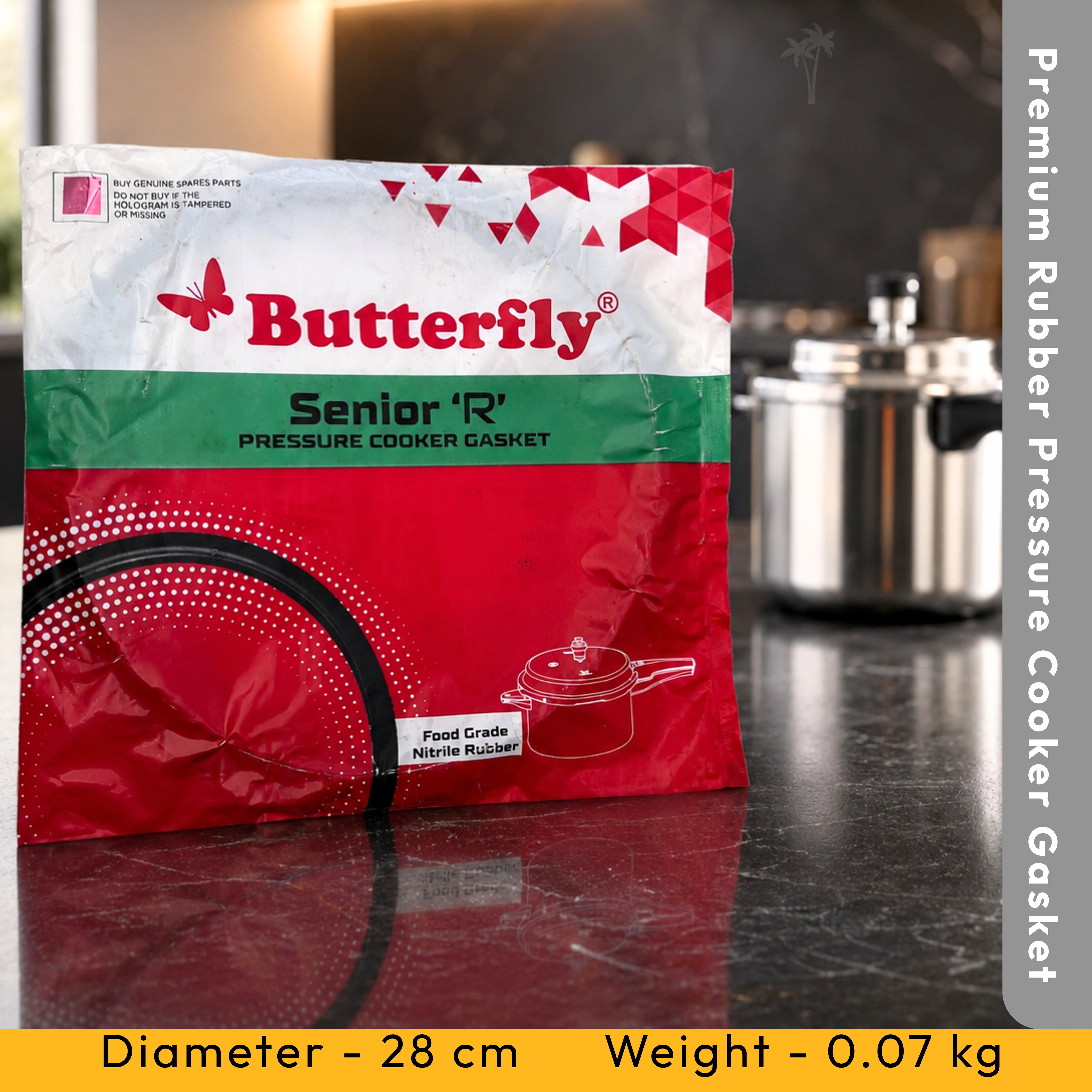 Butterfly Senior R Pressure Cooker Gasket – Rubber Sealing Ring