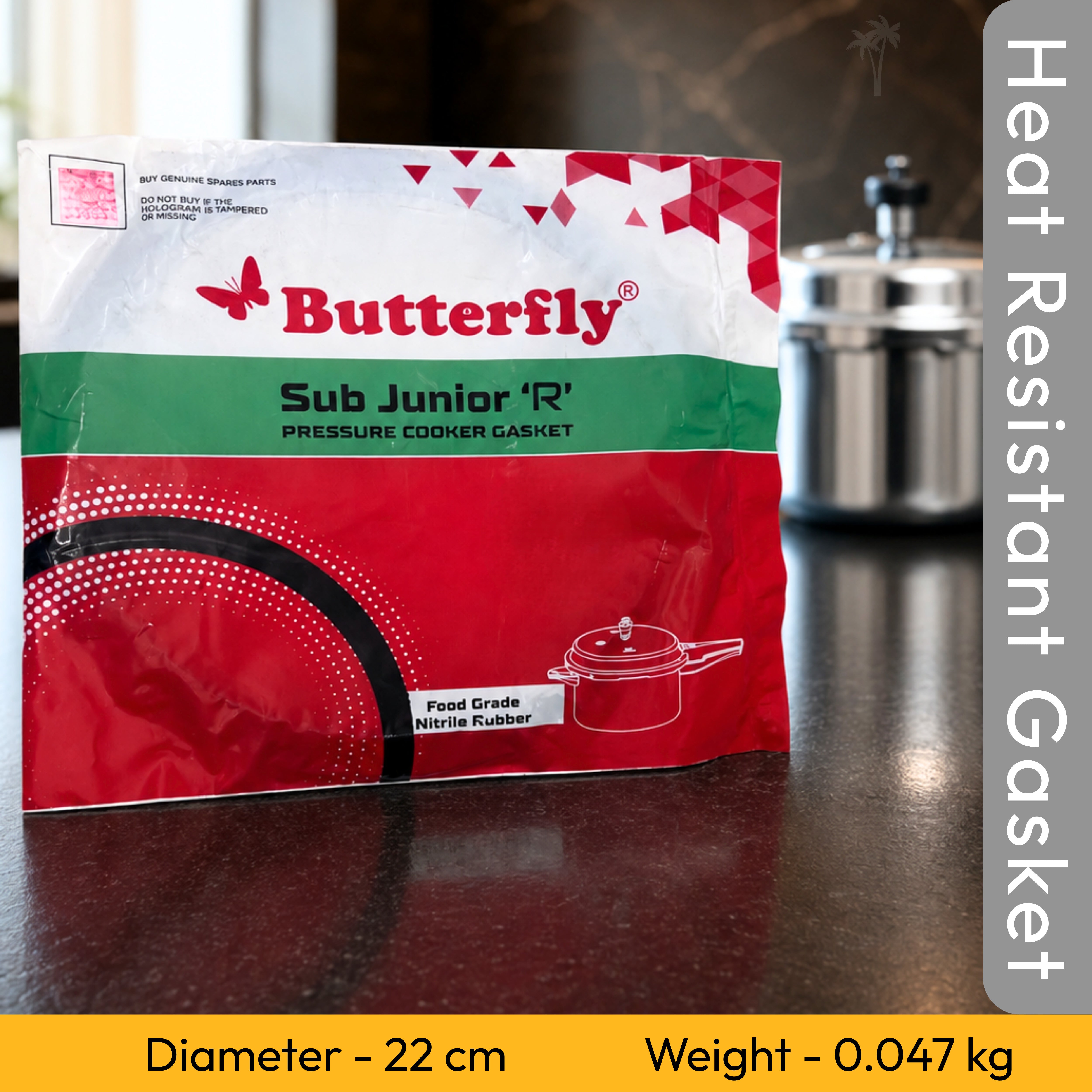 Butterfly Sub Junior R Pressure Cooker Gasket – Rubber Seal