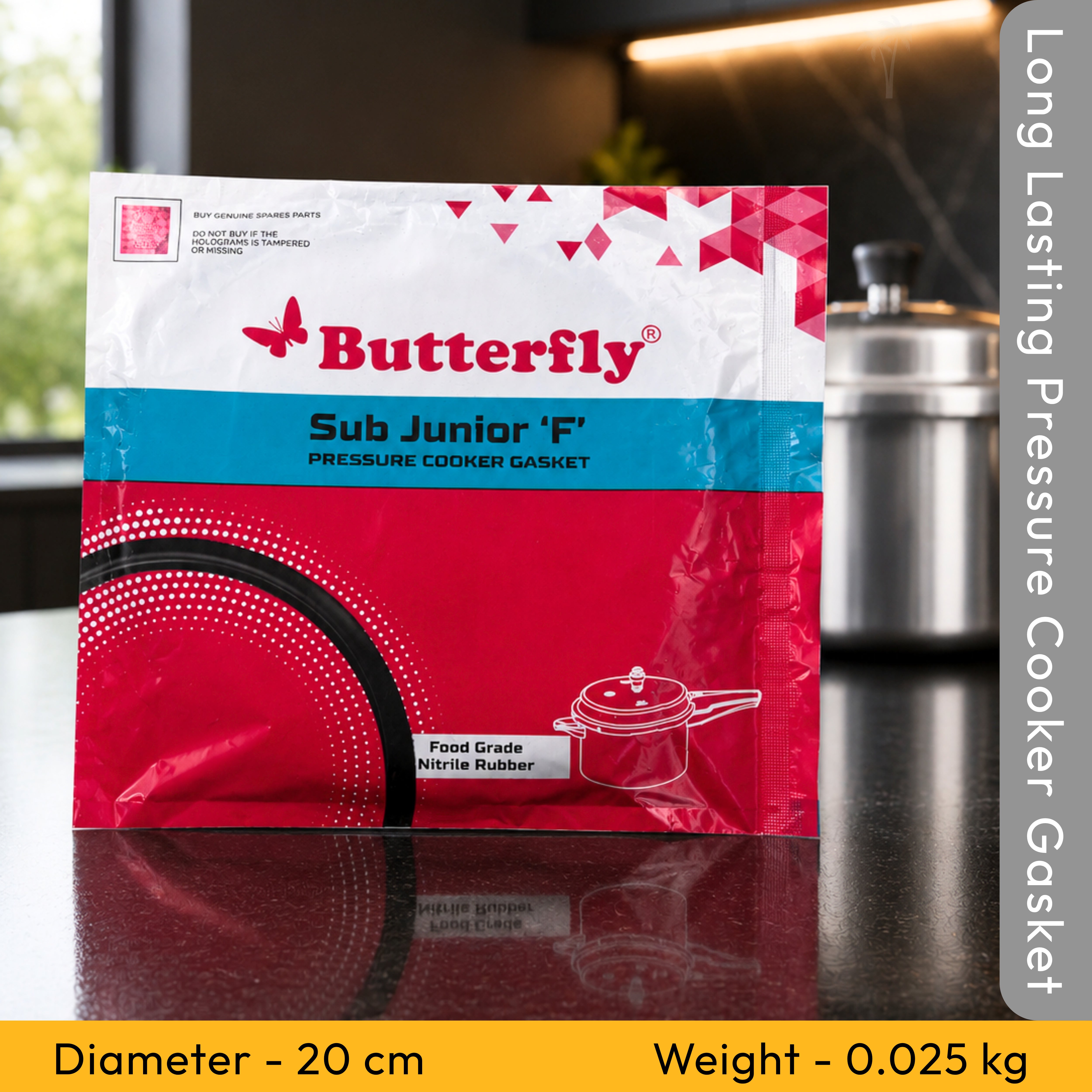 Butterfly Sub Junior F Pressure Cooker Gasket – Rubber Seal