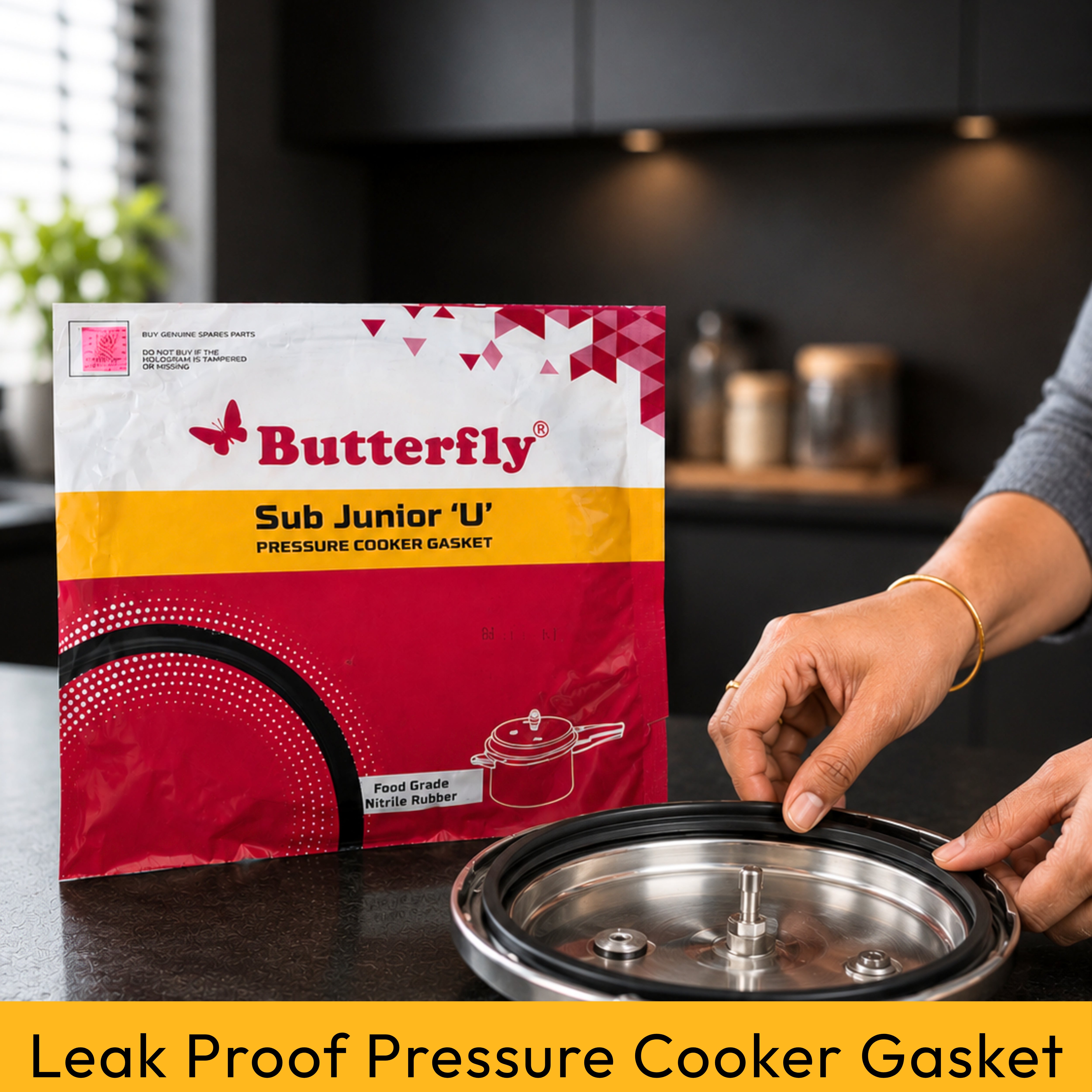 Butterfly Sub Junior U Pressure Cooker Gasket – Rubber Seal