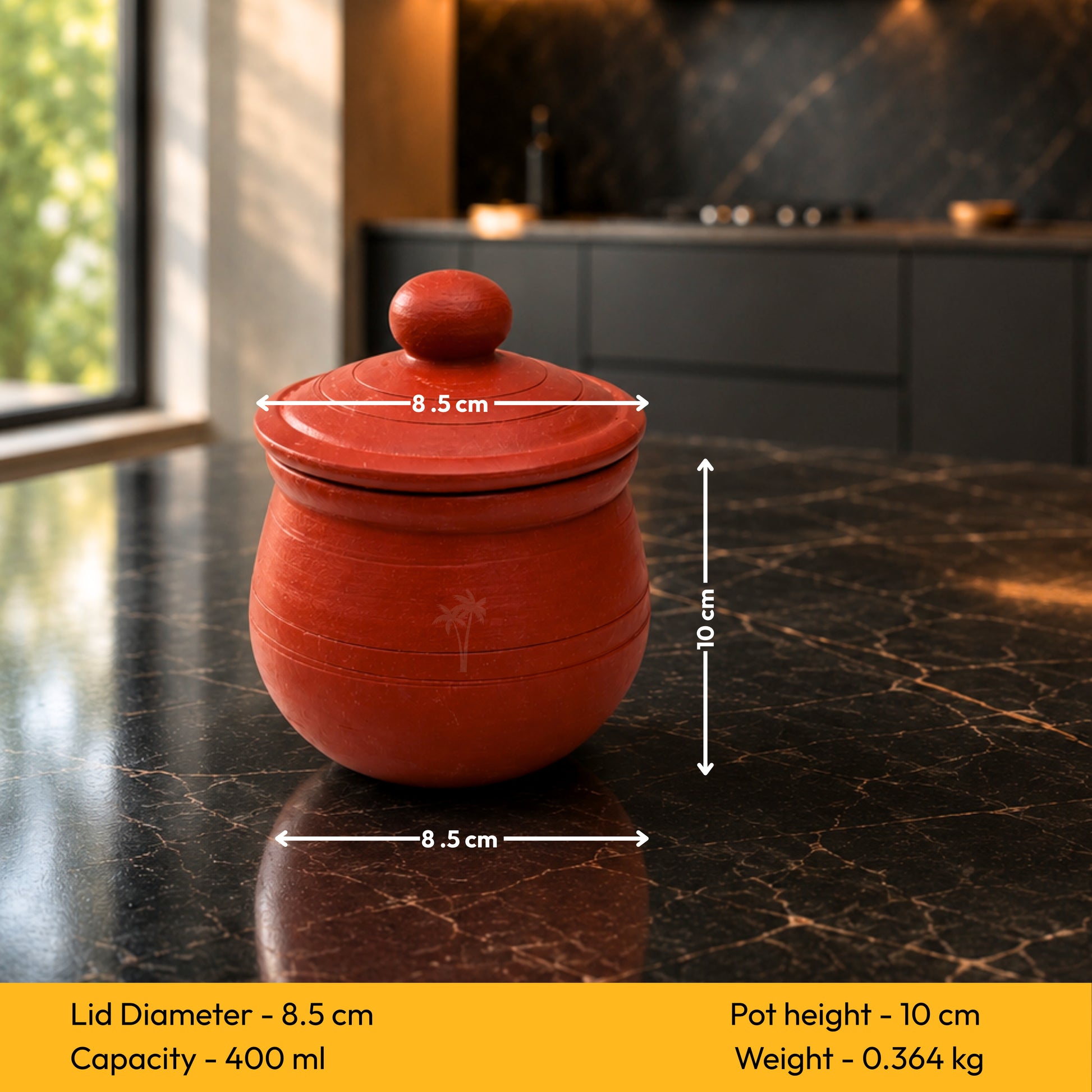 Clay Buttermilk Pot Brown 400ML – Terracotta Chaas Pot