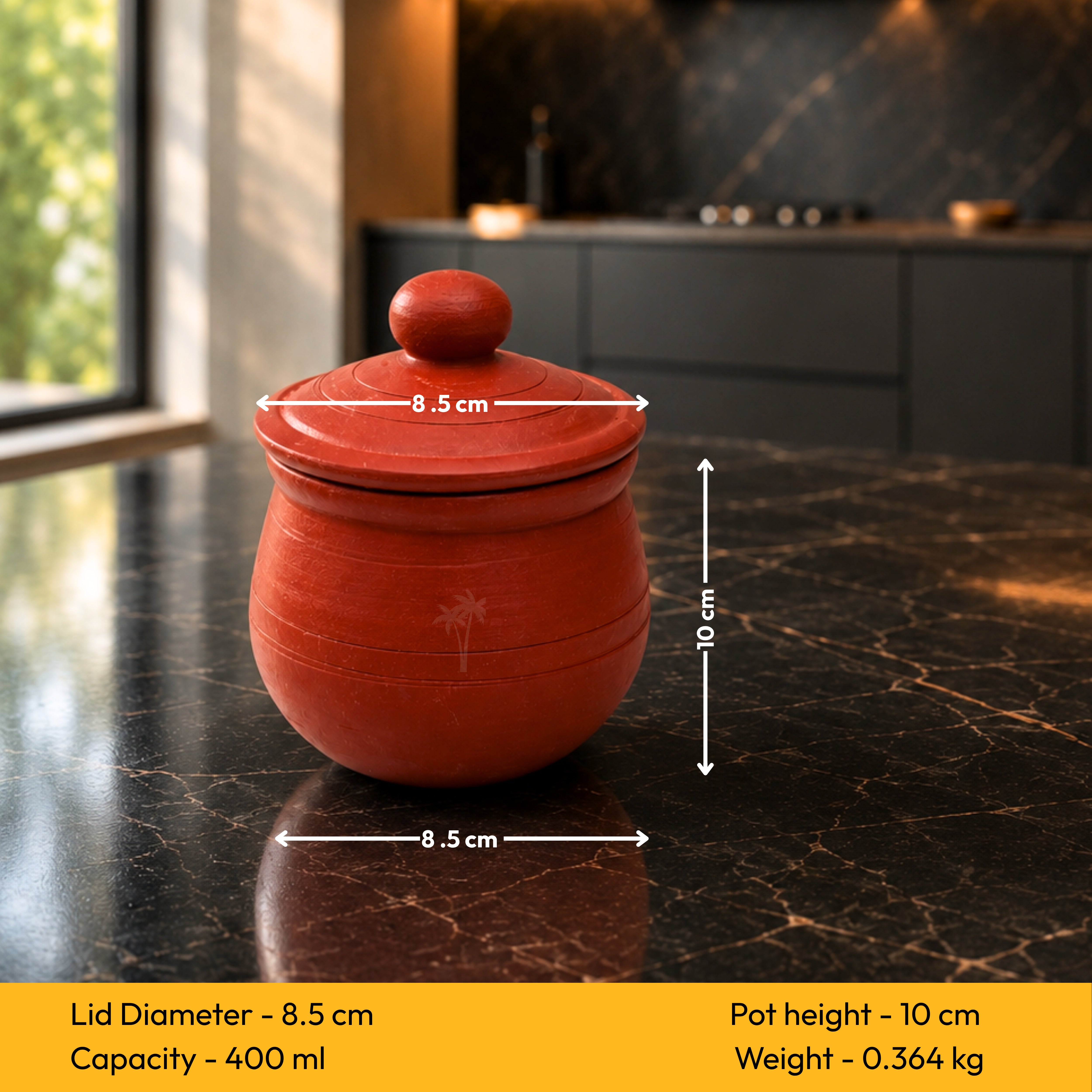 Clay Buttermilk Pot Brown 400ML – Terracotta Chaas Pot