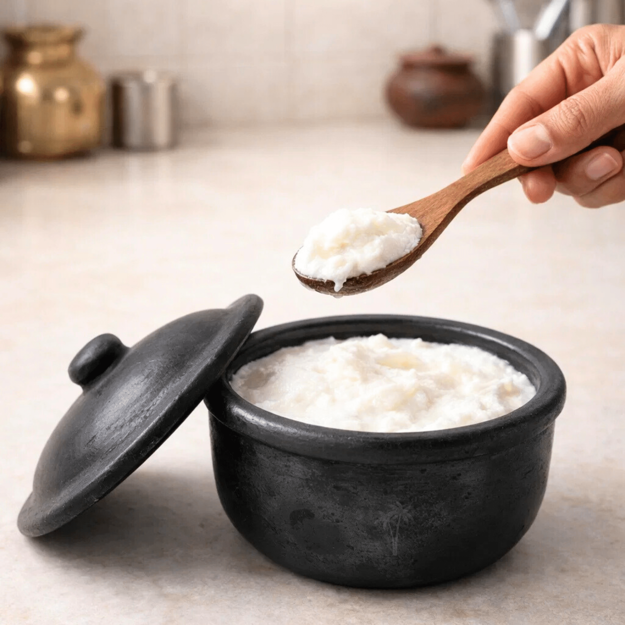 Serving Pot with Lid | Clay Cookware | Traditional Handi for Healthy Cooking & Serving