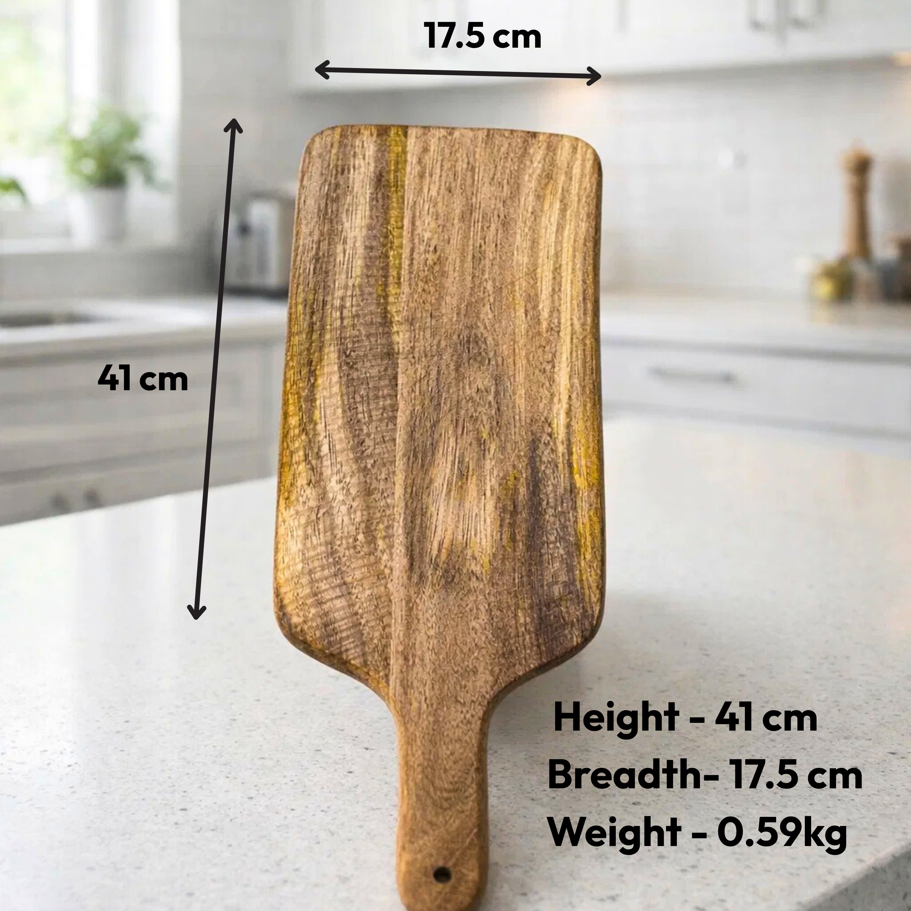 Wooden Chopping Board & Serving Tray for | Kebabs| Tandooris |Fruits - Twin Palmyra
