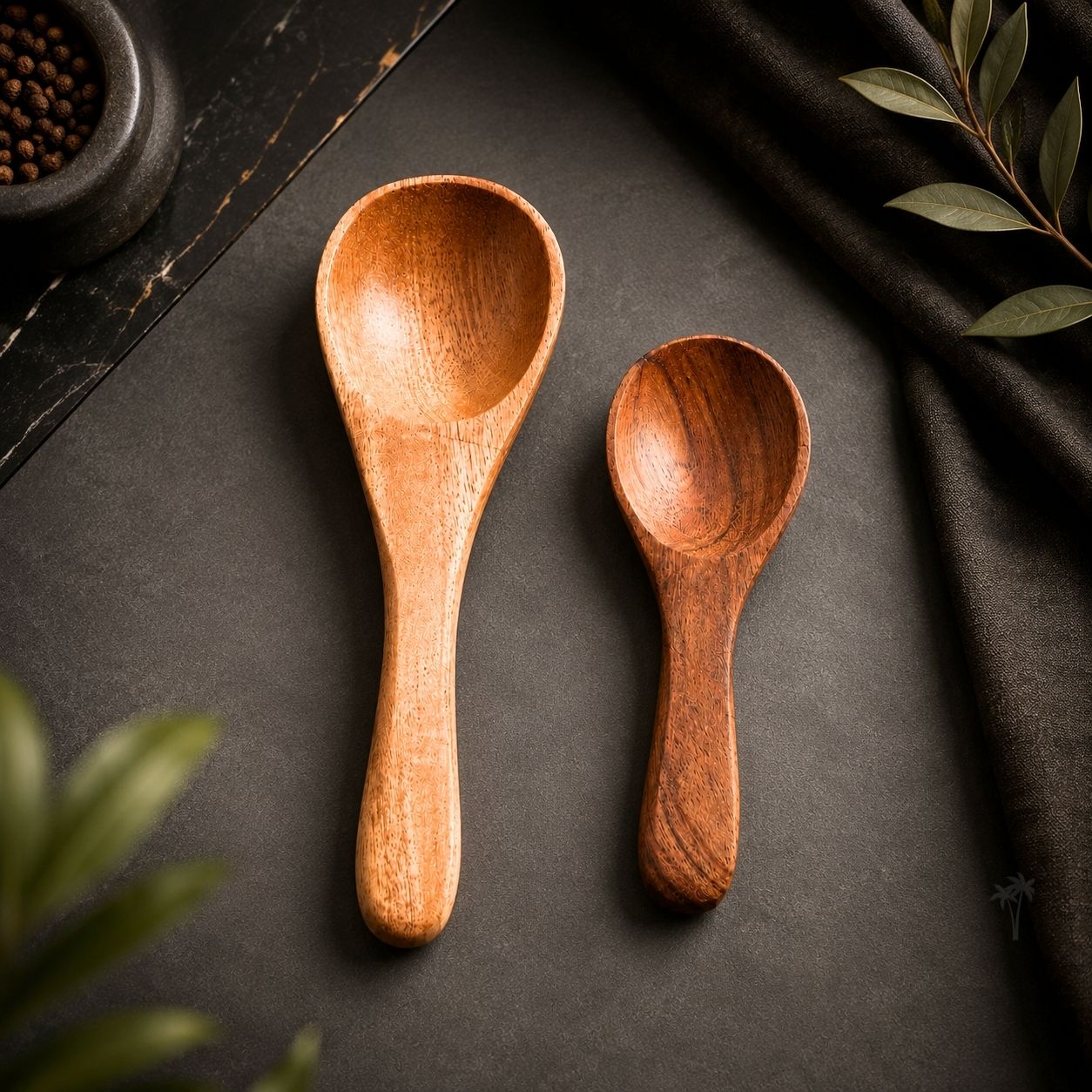 Wooden Spoon Set of 10 – 5 Inch & 3.5 Inch Kitchen Spoons