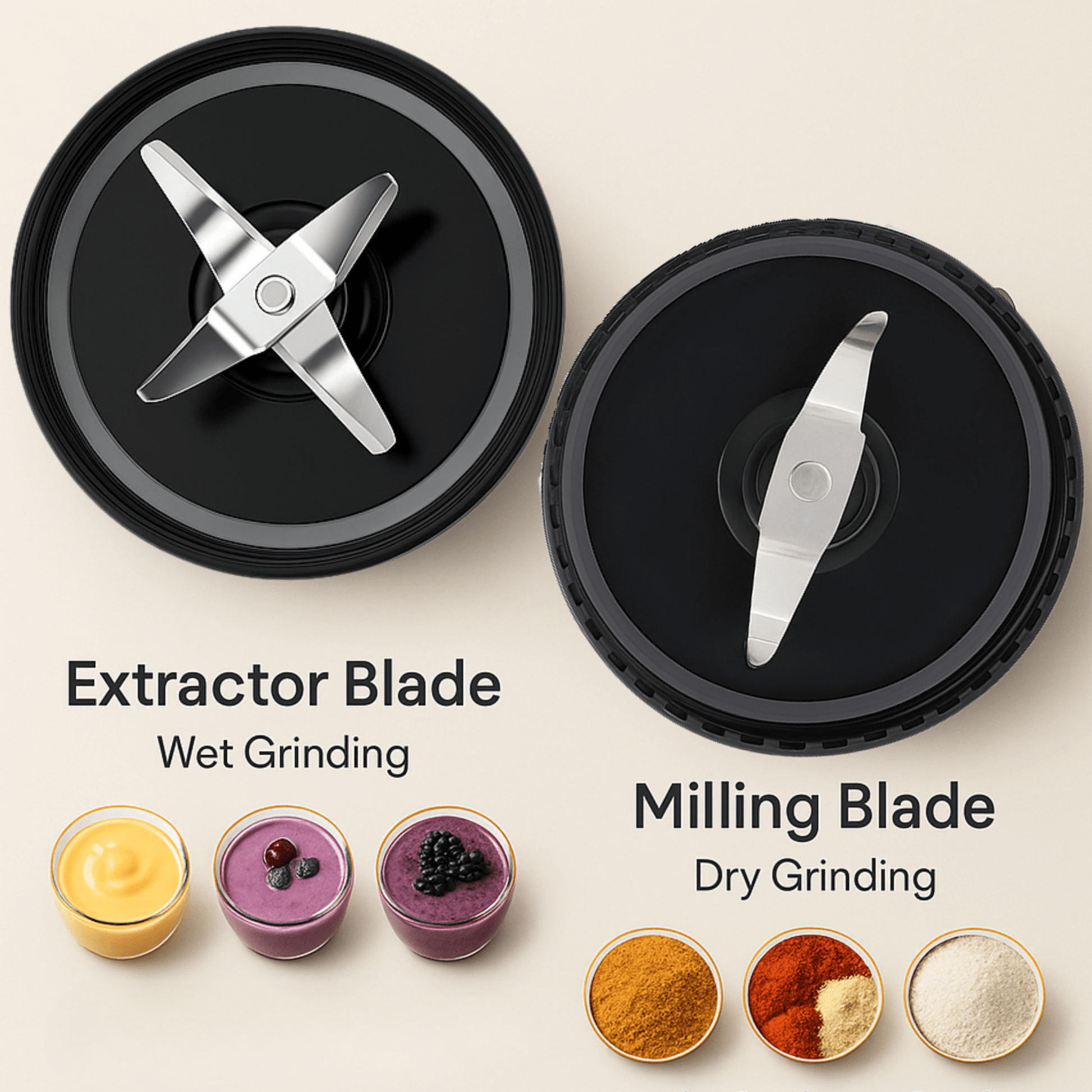 Bullet Jar Combo (650ml + 350ml) – For Indian Mixers - Twin Palmyra