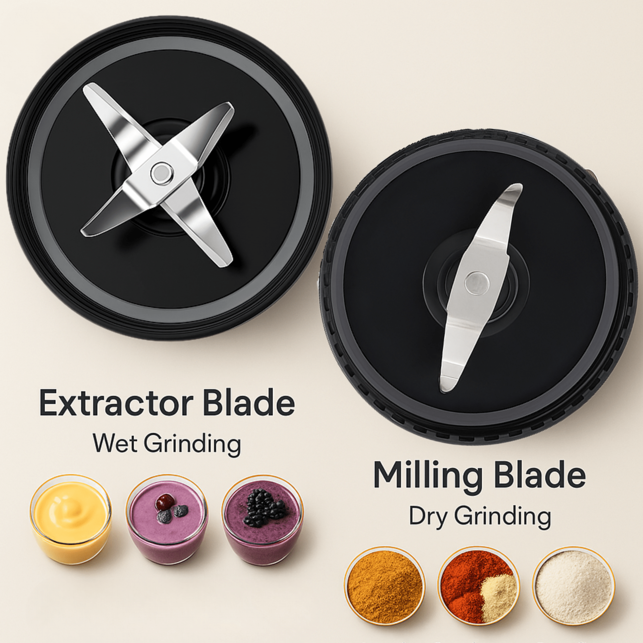 Bullet Jar Combo (650ml + 350ml) – For Indian Mixers - Twin Palmyra