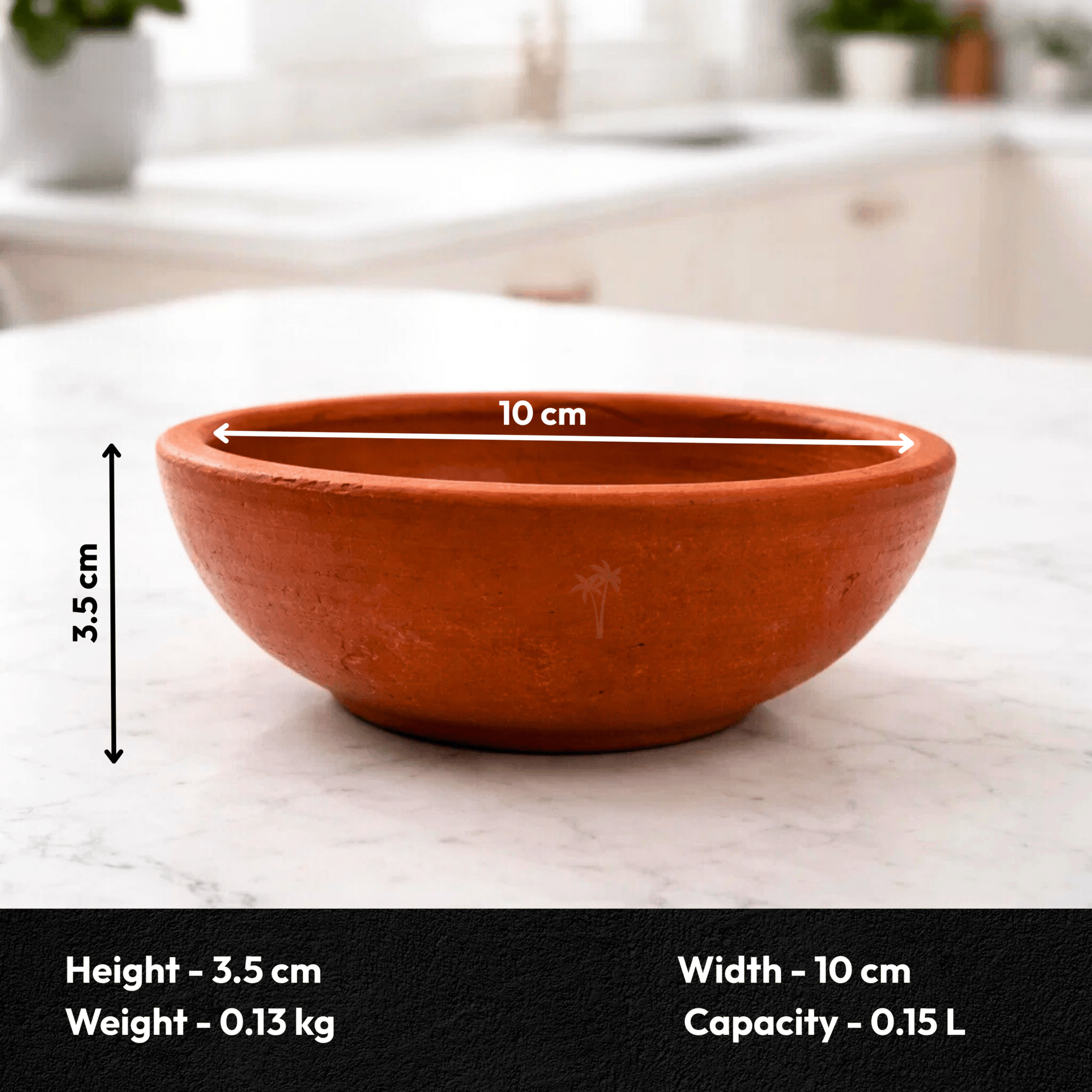 Clay Bowl for Desserts - Set of 4 | Handmade Terracotta Bowls for Ice Cream, Kheer & Payasam Serving