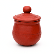 Clay Buttermilk Pot Brown 400ML – Terracotta Chaas Pot - Twin Palmyra