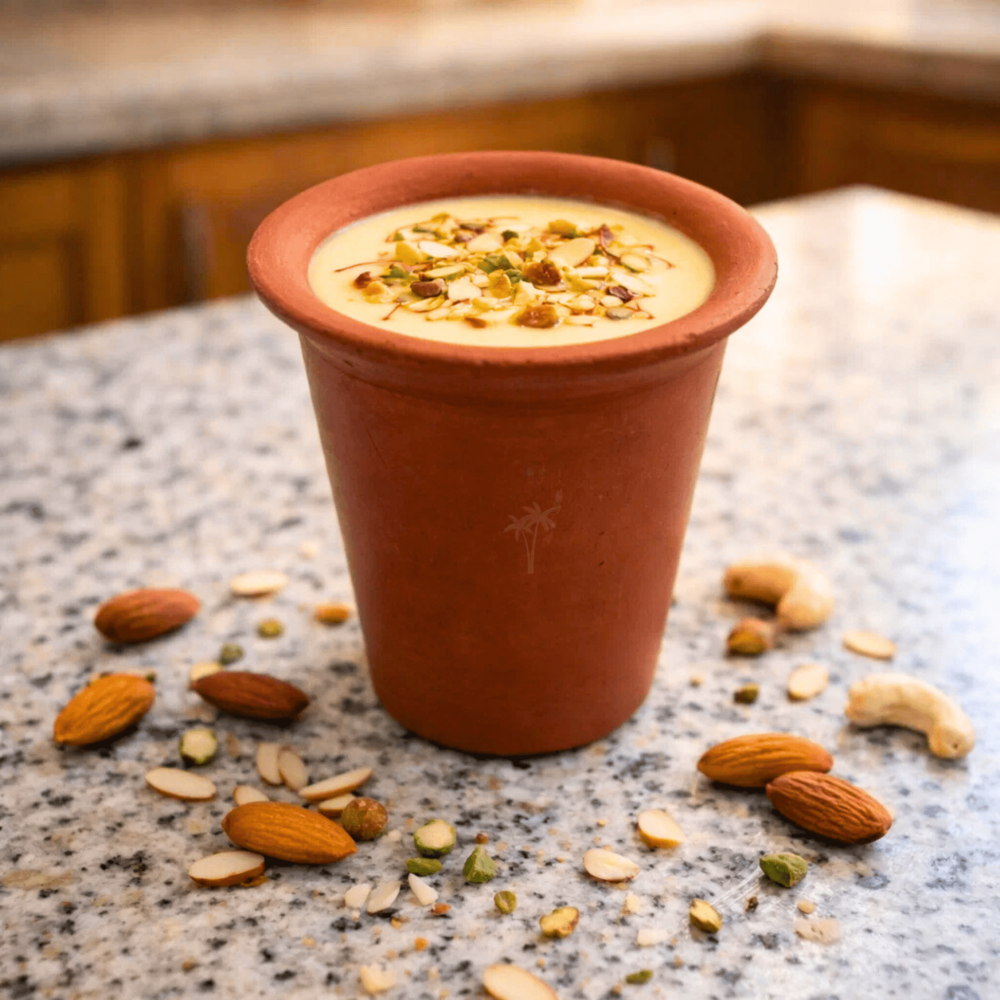 Clay Tumbler | Brown - Set of 4 | Handmade Terracotta Drinking Glasses for Water, Lassi & Buttermilk