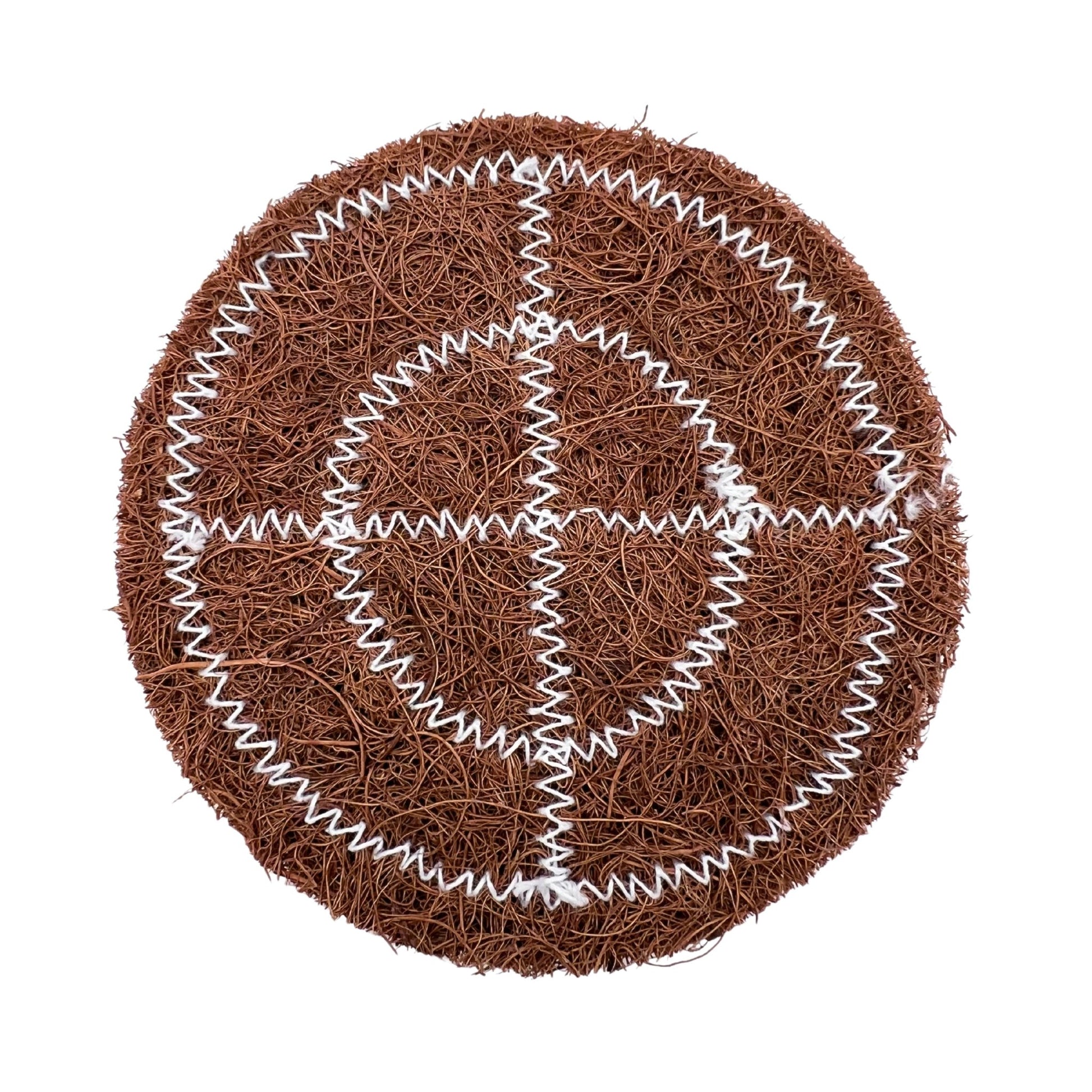 Coconut Coir Scrubber for Kitchen Cleaning | Pack of 5 | Natural Eco - Friendly Dish Scrubber Pad| - Twin Palmyra