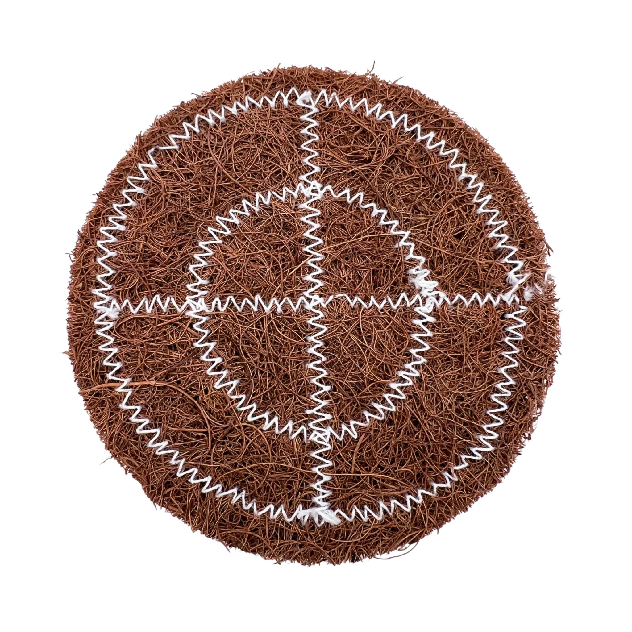 Coconut Coir Scrubber for Kitchen Cleaning | Pack of 5 | Natural Eco - Friendly Dish Scrubber Pad| - Twin Palmyra