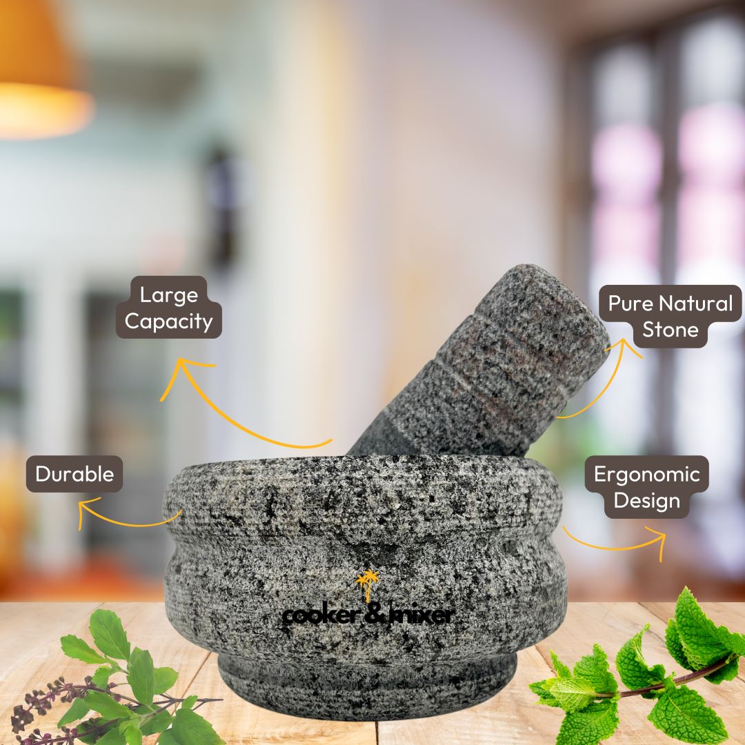 Stone Mortar and Pestle Set - Large