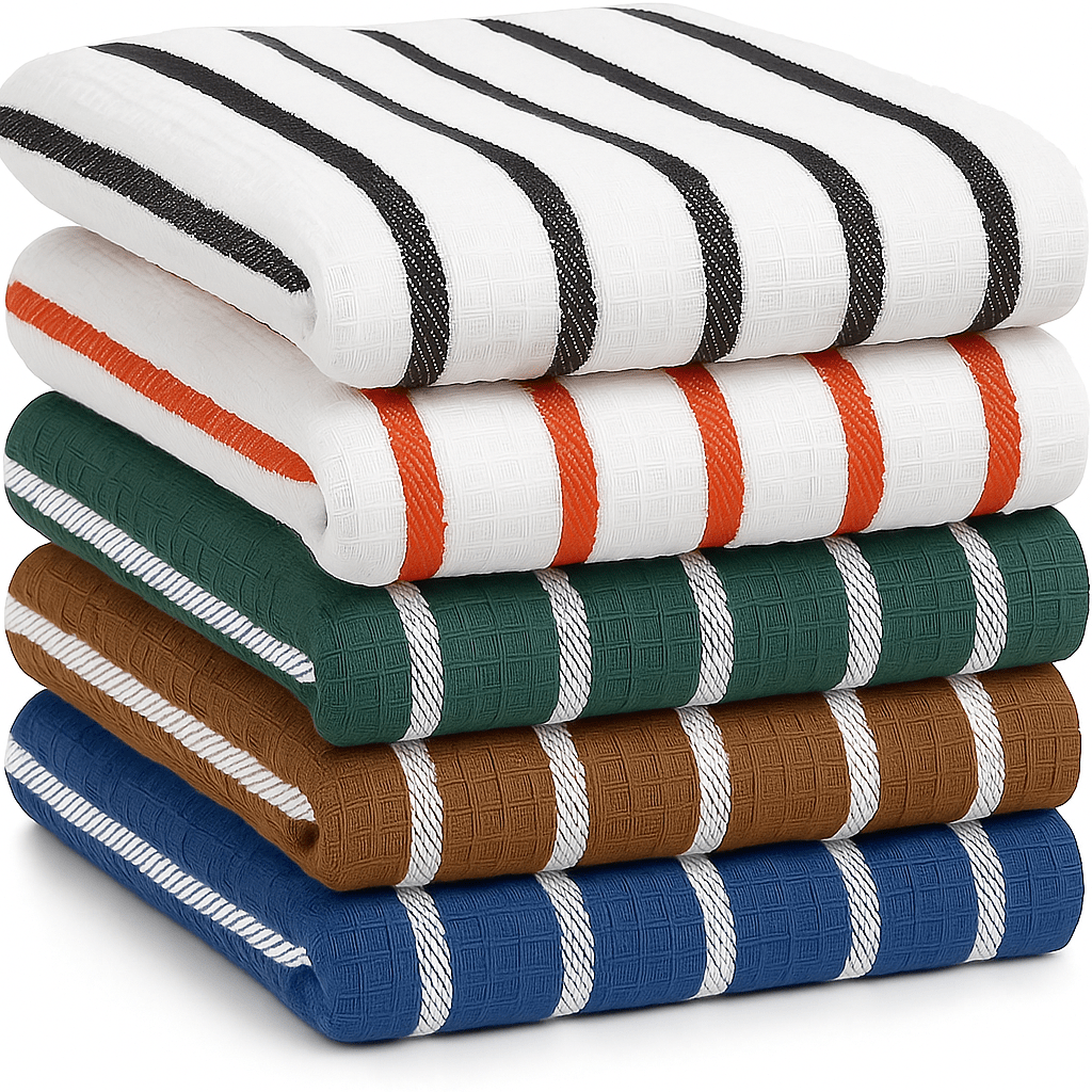 Cotton Kitchen Towels – Set of 5 - Twin Palmyra