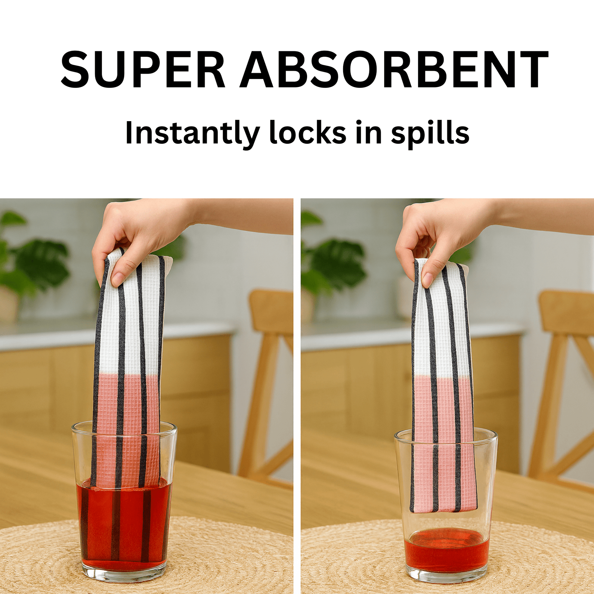 Cotton Kitchen Towels – Set of 5 - Twin Palmyra