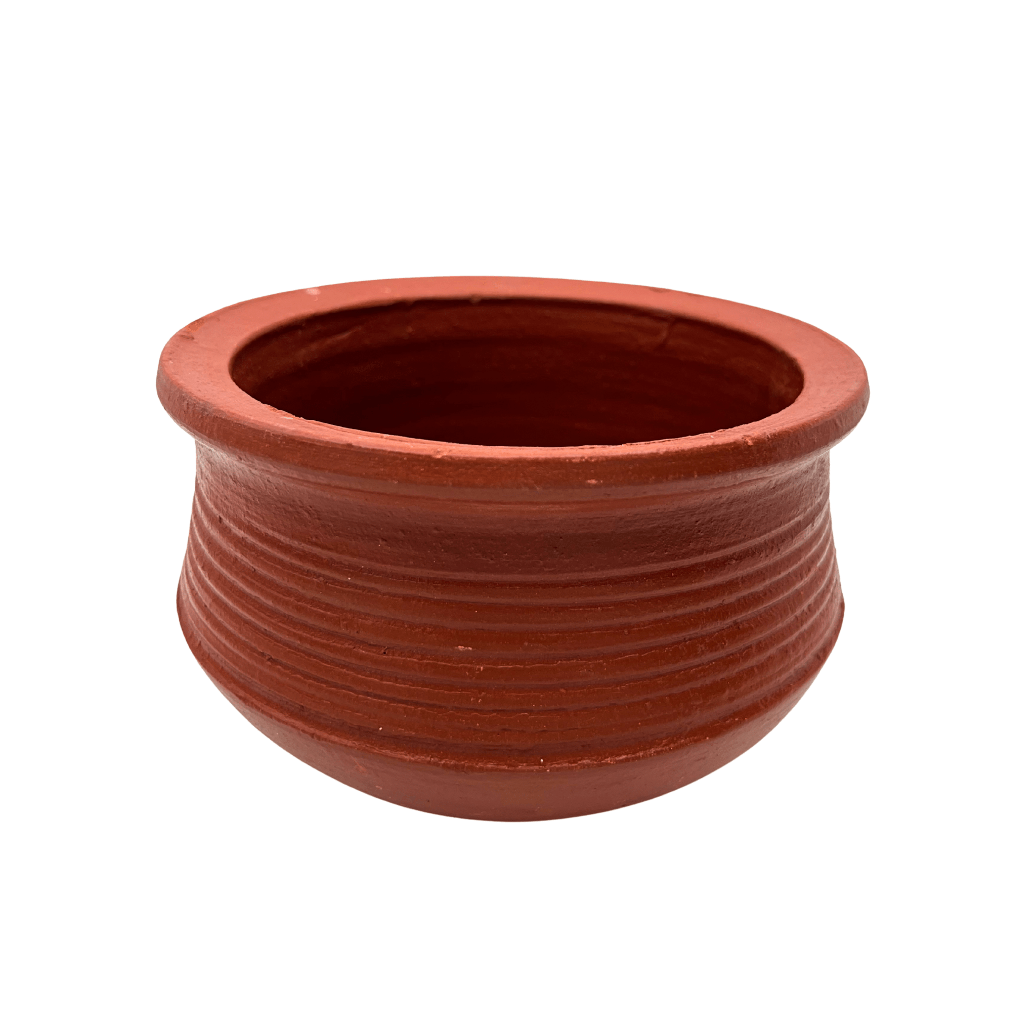 Clay Dhal Pot Brown | Paruppu Satti &Keerai Satti | Handmade Terracotta Cookware for Healthy Cooking