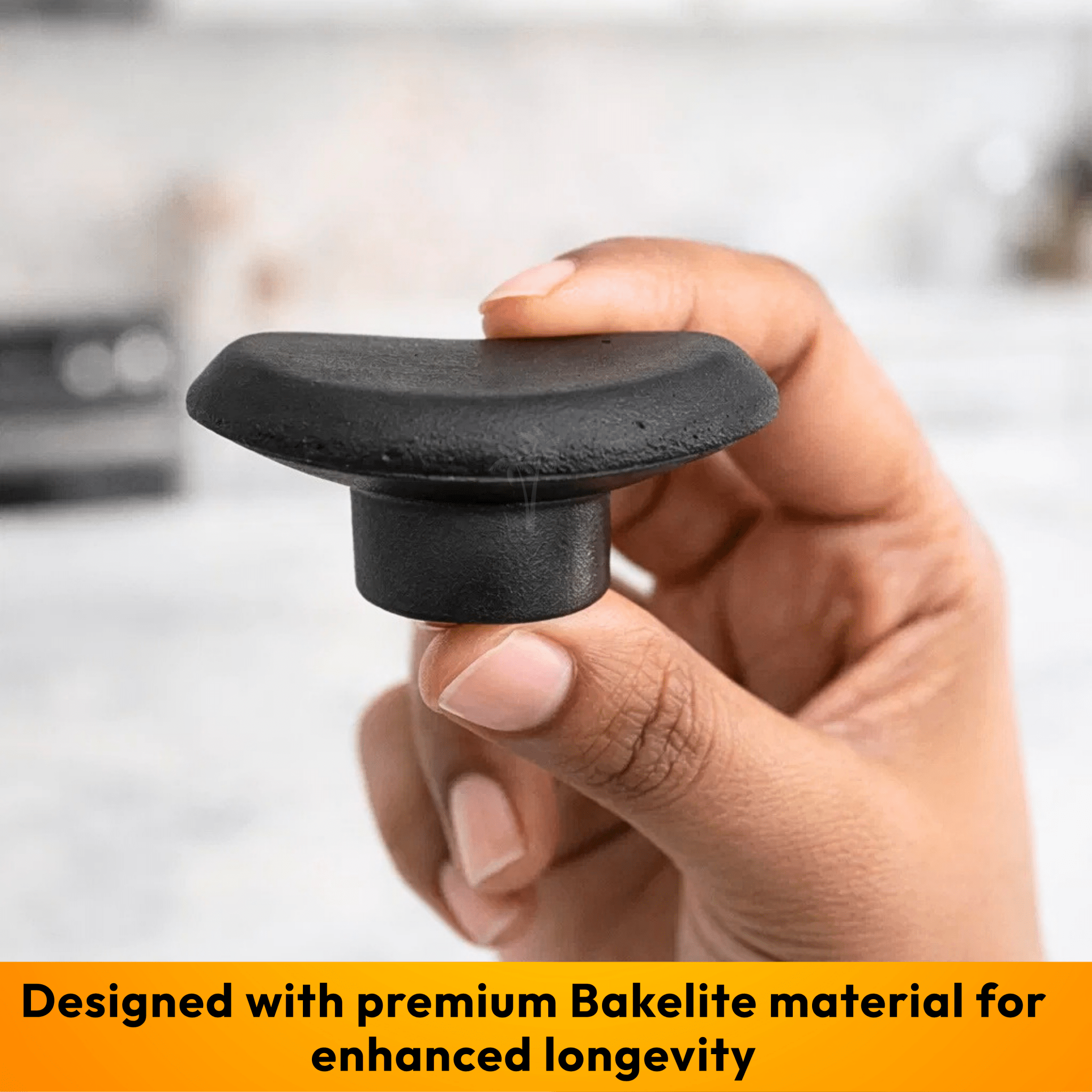 Flat Pot Lid Knob for Stainless Steel Lid - Type 1 | Durable Replacement - Twin Palmyra
