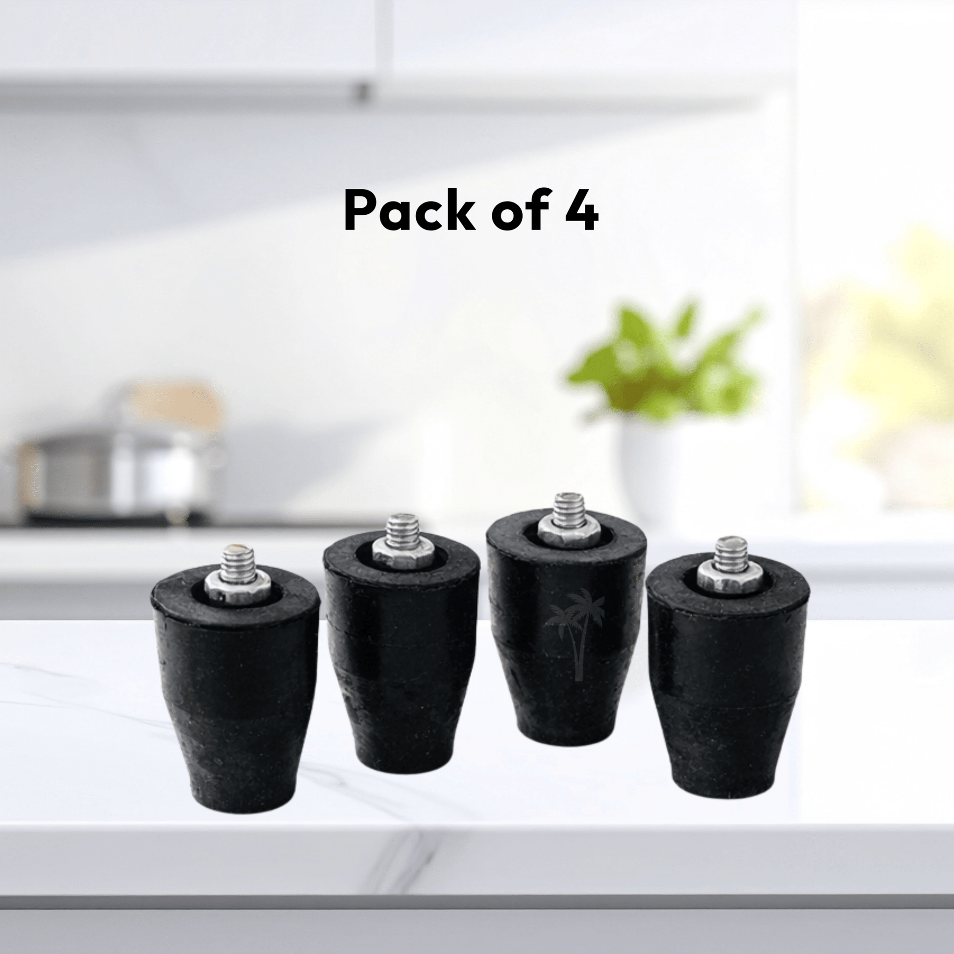 Gas stove Rubber Leg | Pack of 4 | Universal Fit for All Gas Stoves - Twin Palmyra