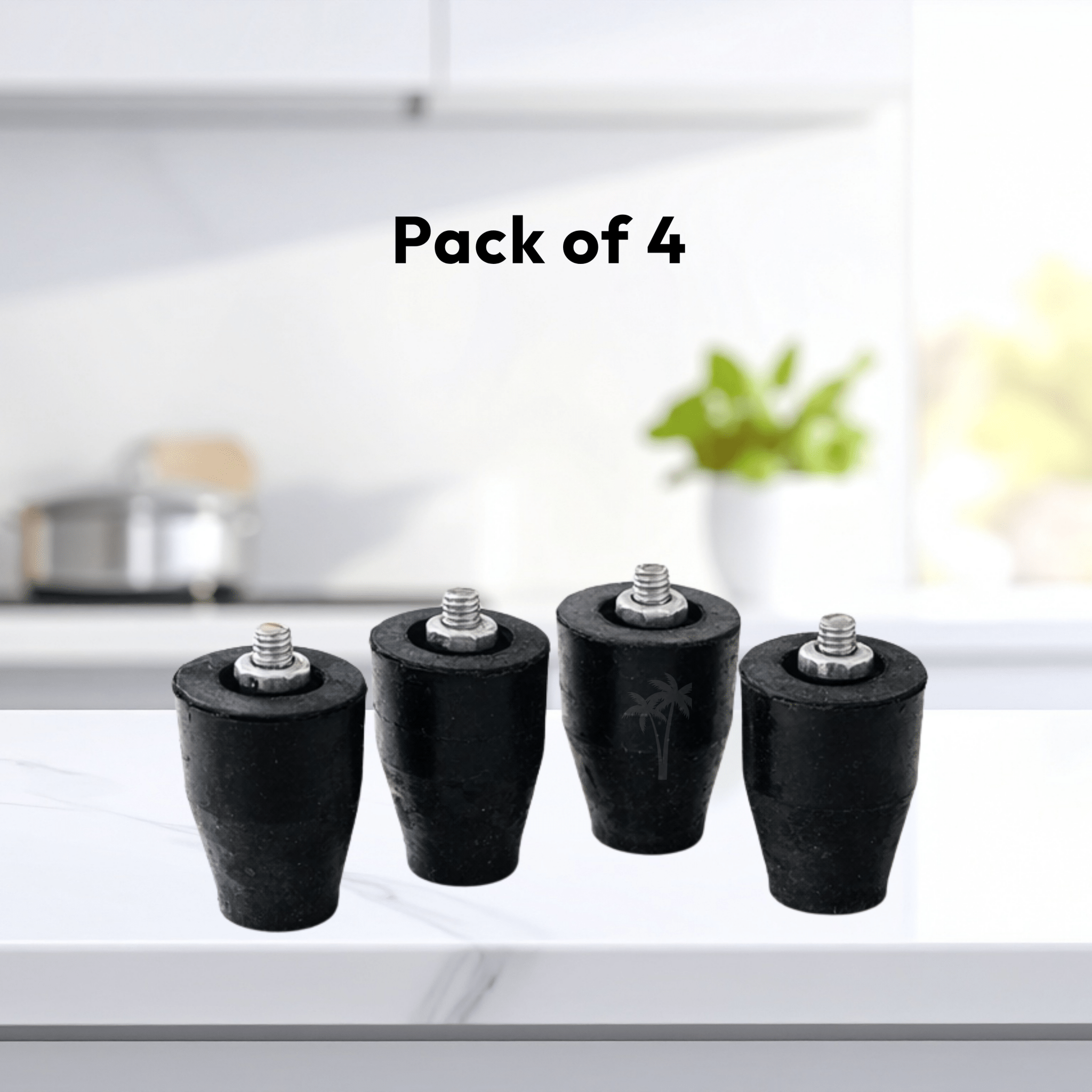 Gas stove Rubber Leg | Pack of 4 | Universal Fit for All Gas Stoves - Twin Palmyra