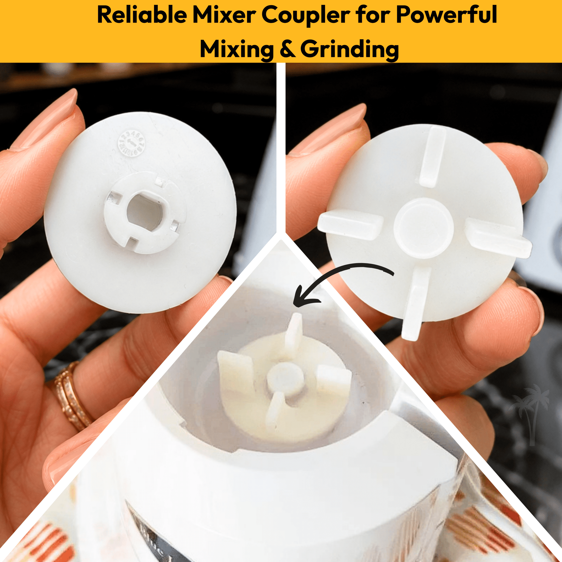 Mixer Coupler - 4 Teeth for Mixer Grinders - Twin Palmyra