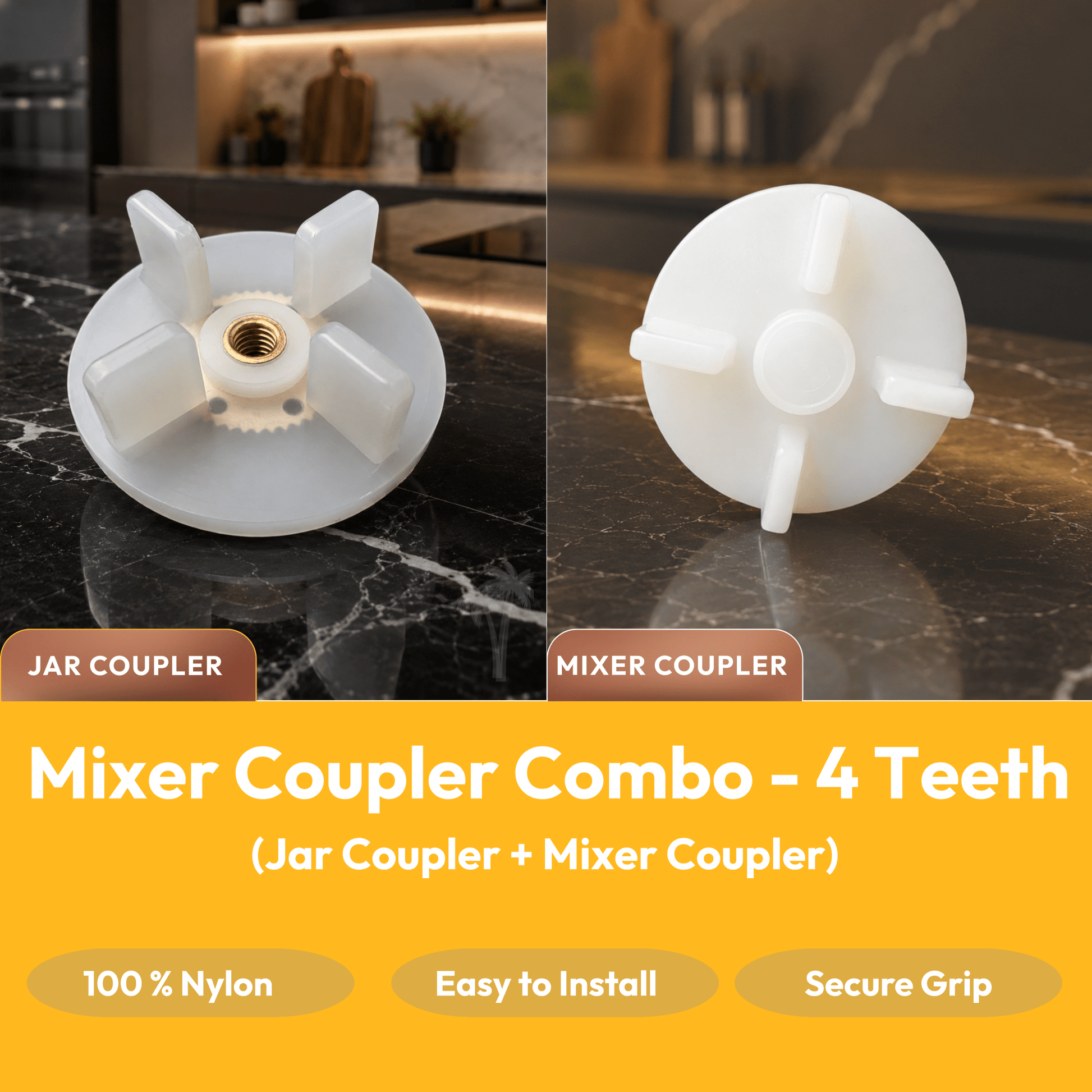 Mixer Coupler Combo - 1 Jar Coupler + 1 Mixer Coupler - Twin Palmyra