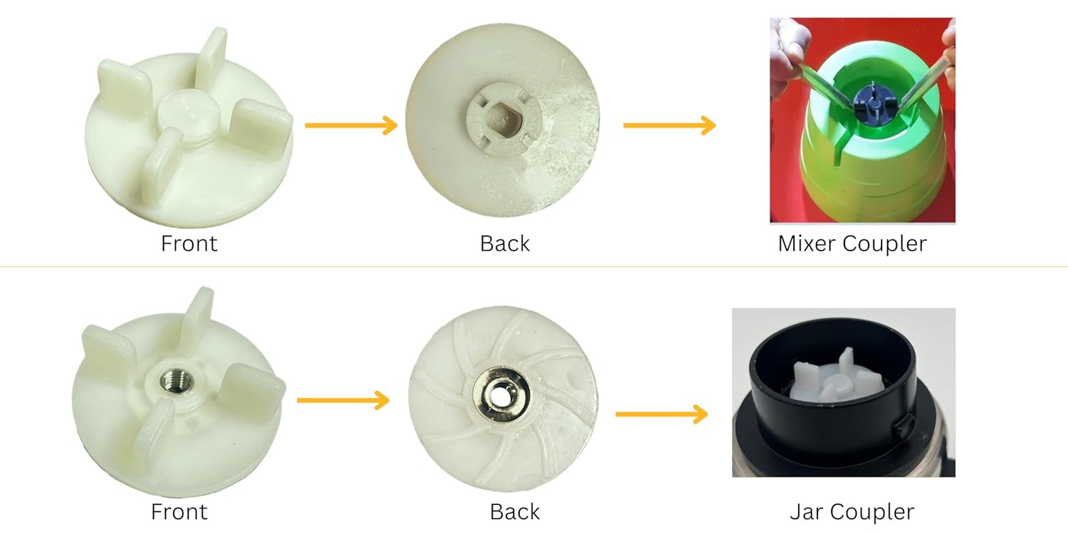 Mixer Coupler - Jar Coupler - 2N, Motor Coupler - 1N - Twin Palmyra