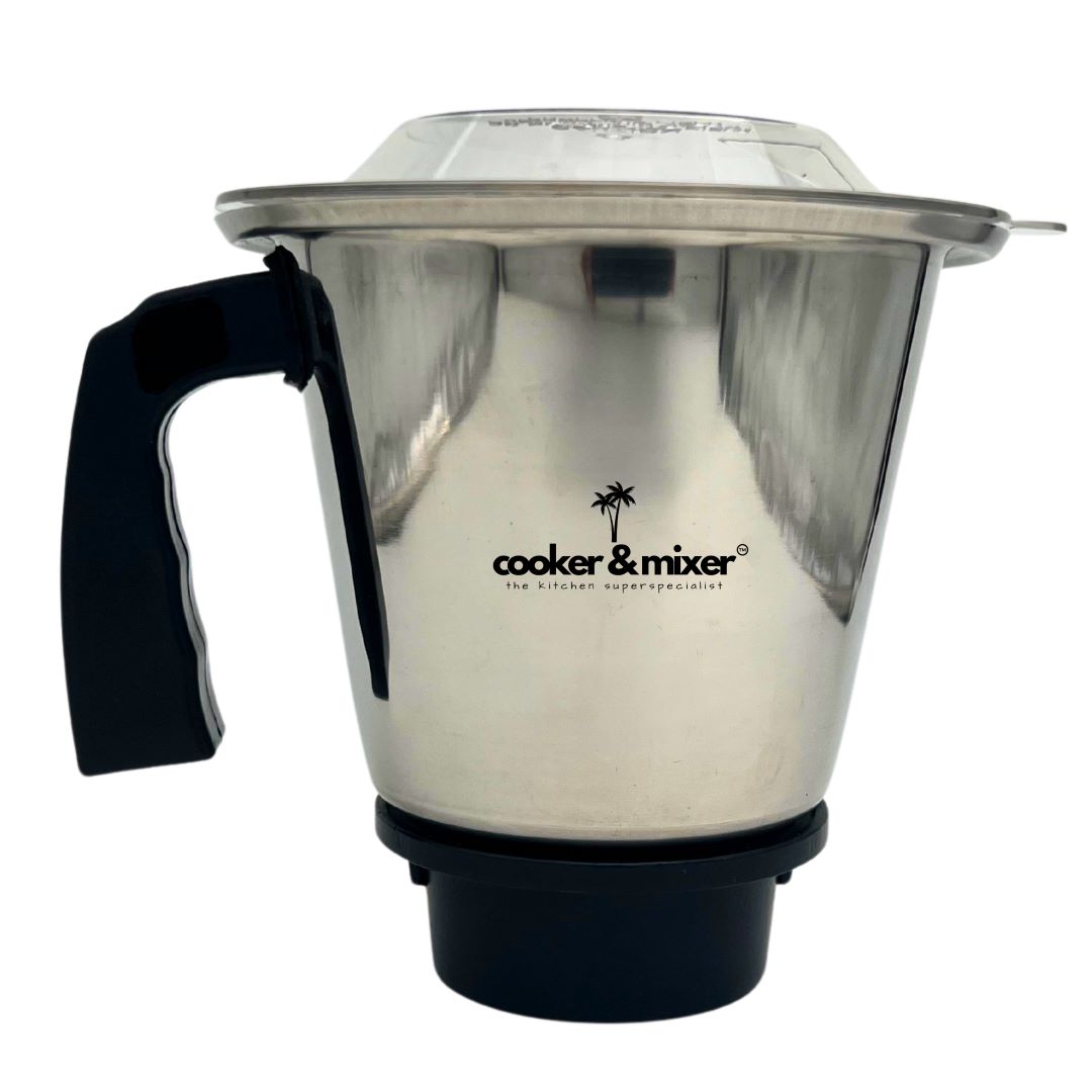 Cooker and Mixer  Heavy-duty stainless steel mixer grinder jar