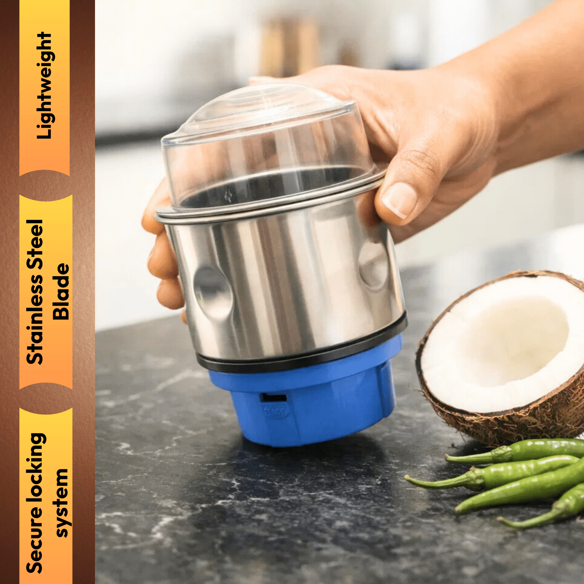 Mixer Grinder Jar - Small (400ml) - Twin Palmyra