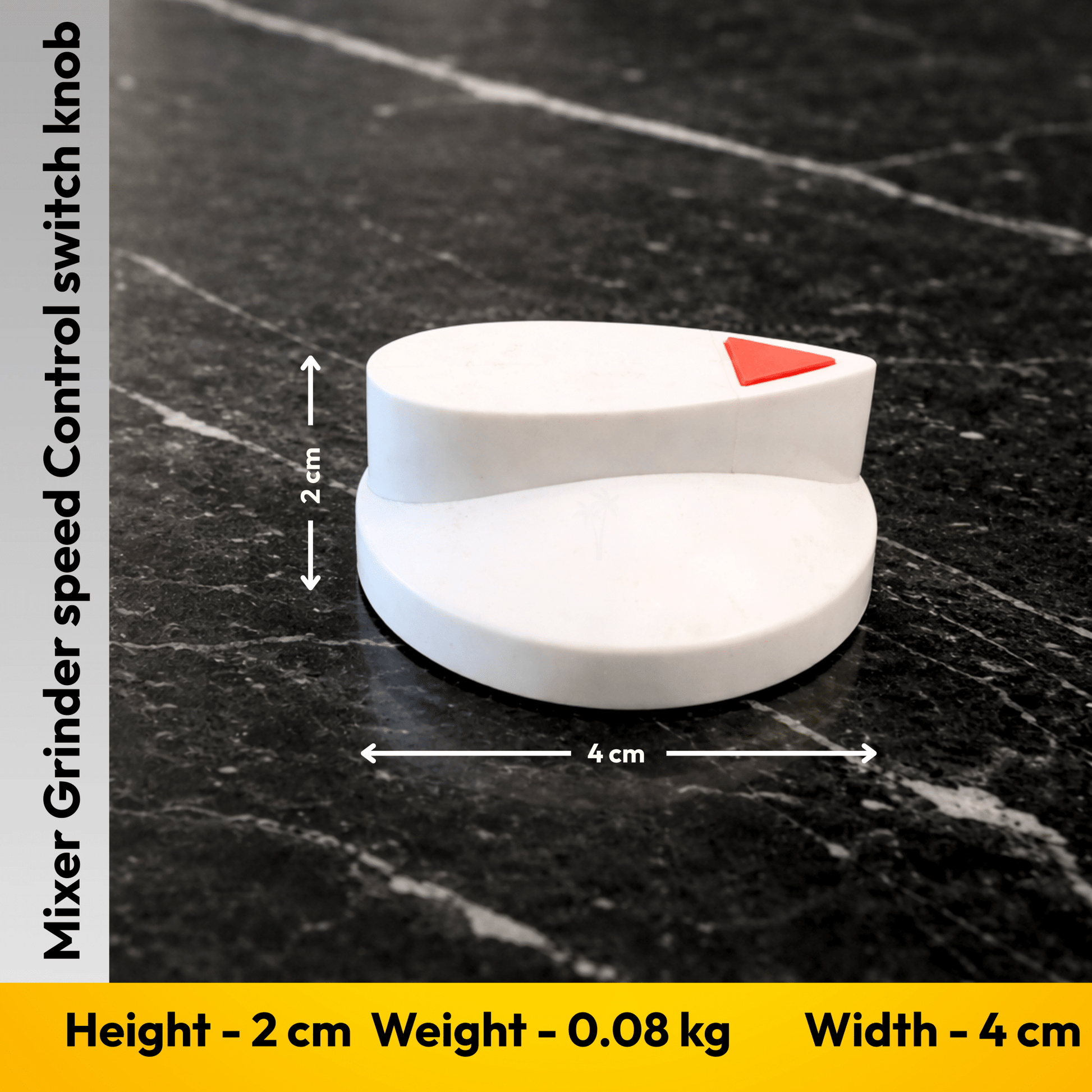 Mixer Grinder Speed Control Knob for Preethi Mixer | White - Twin Palmyra