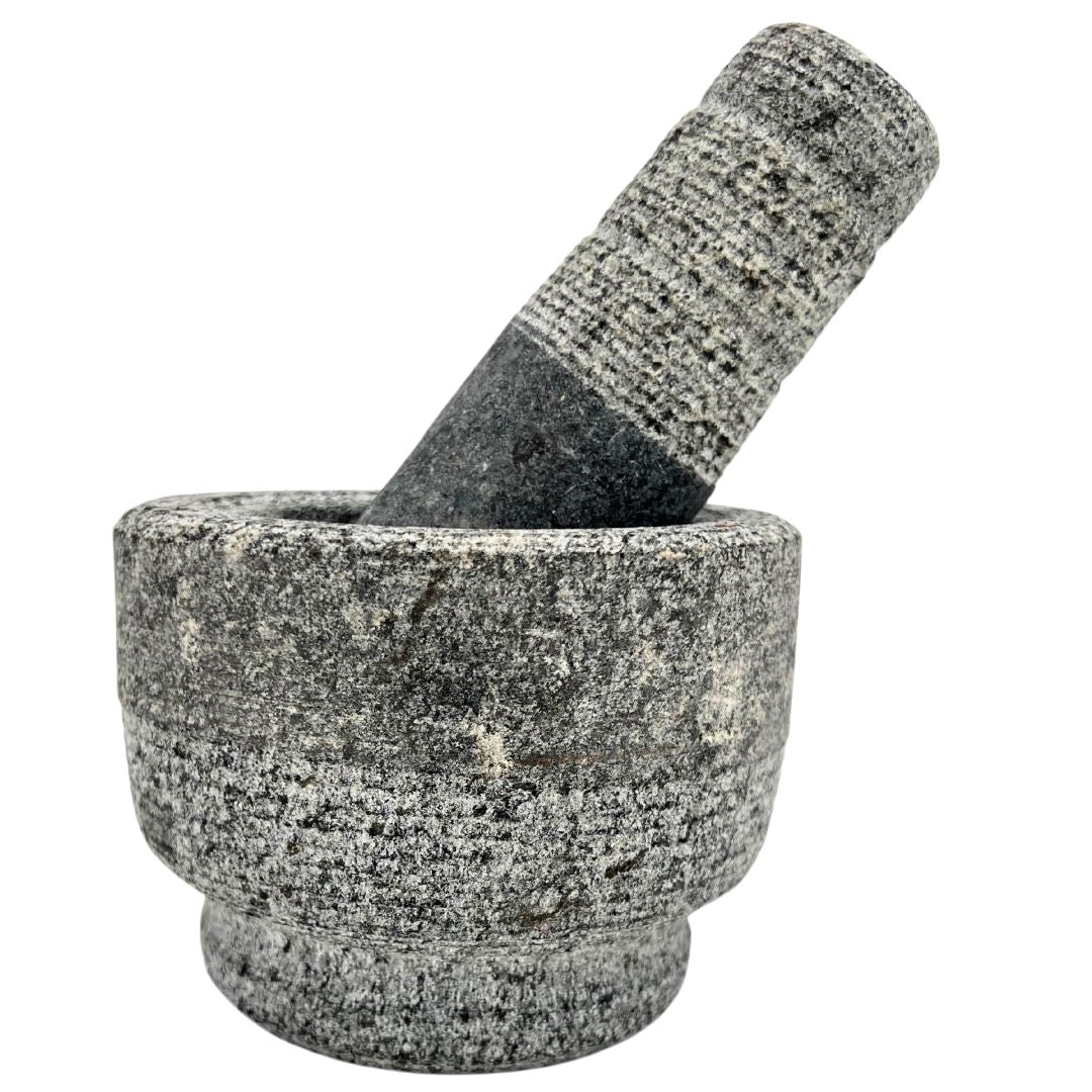 Stone Mortar and Pestle Set- Bowl Shape