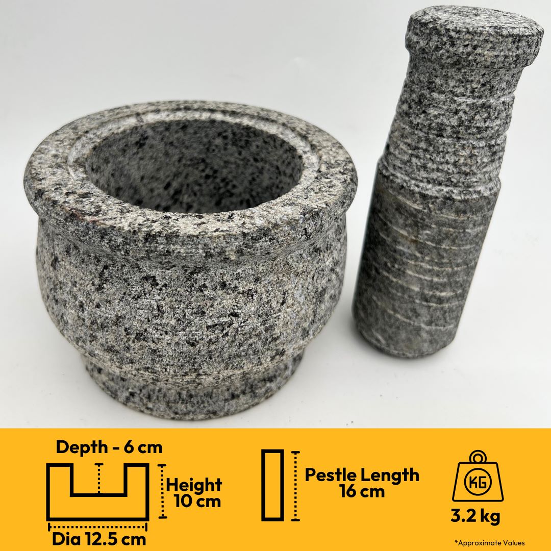 Stone Mortar and Pestle Set- Modern