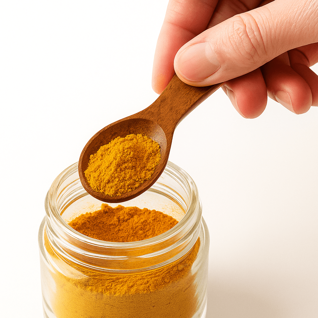 Neem Wooden Masala Spoon - Short Handle - Twin Palmyra