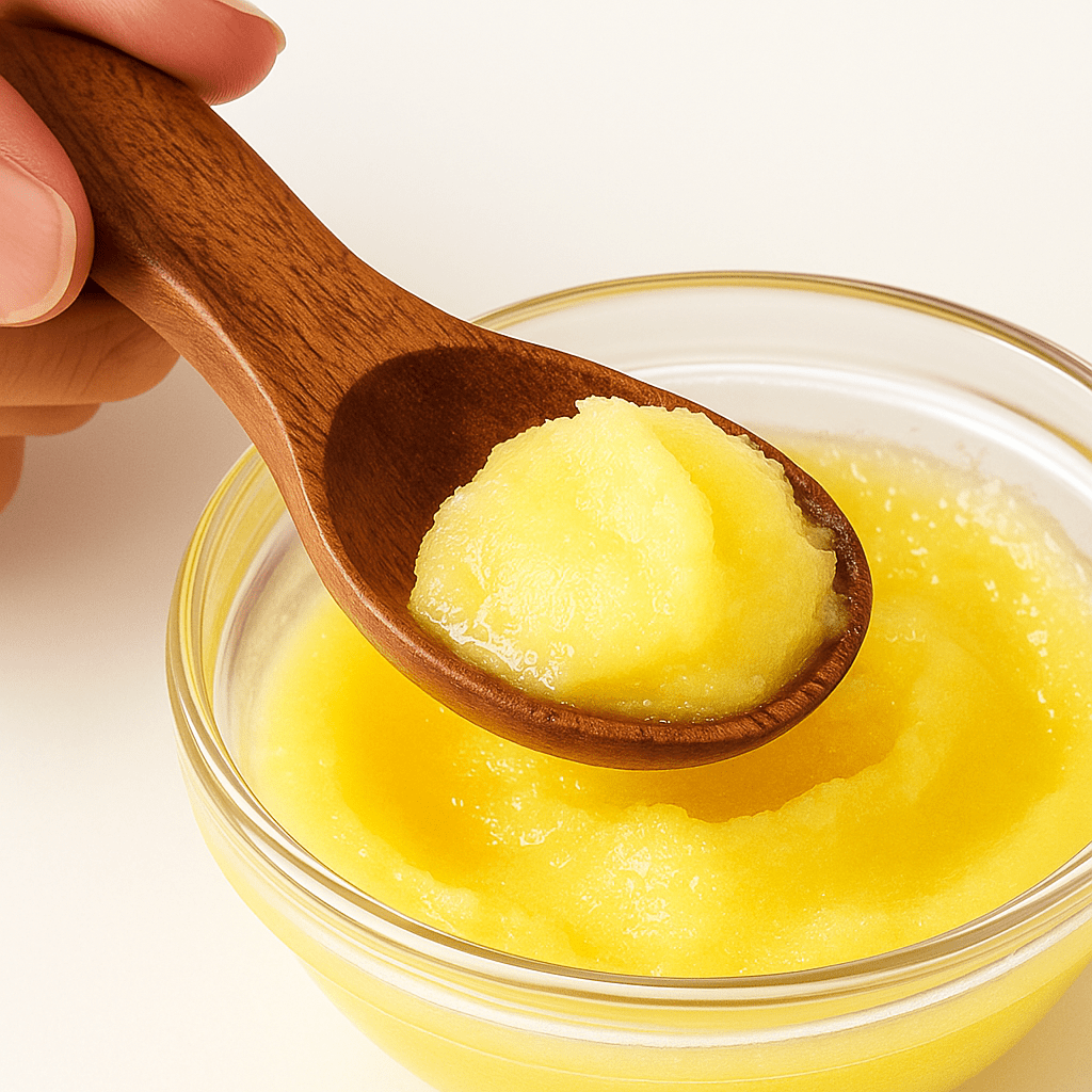 Neem Wooden Masala Spoon - Short Handle - Twin Palmyra