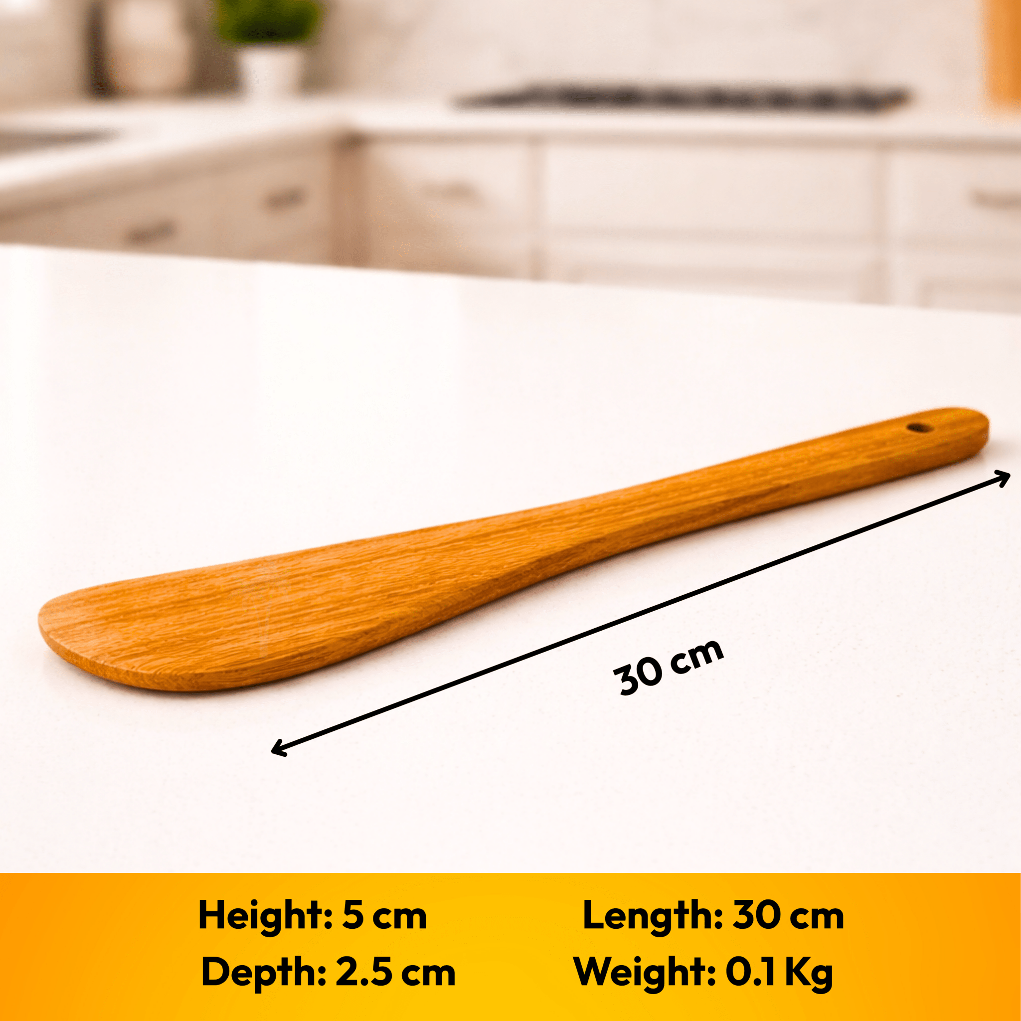 Neem Wooden Spatula - Baking/Flipping/Mixing/Stirring - Twin Palmyra