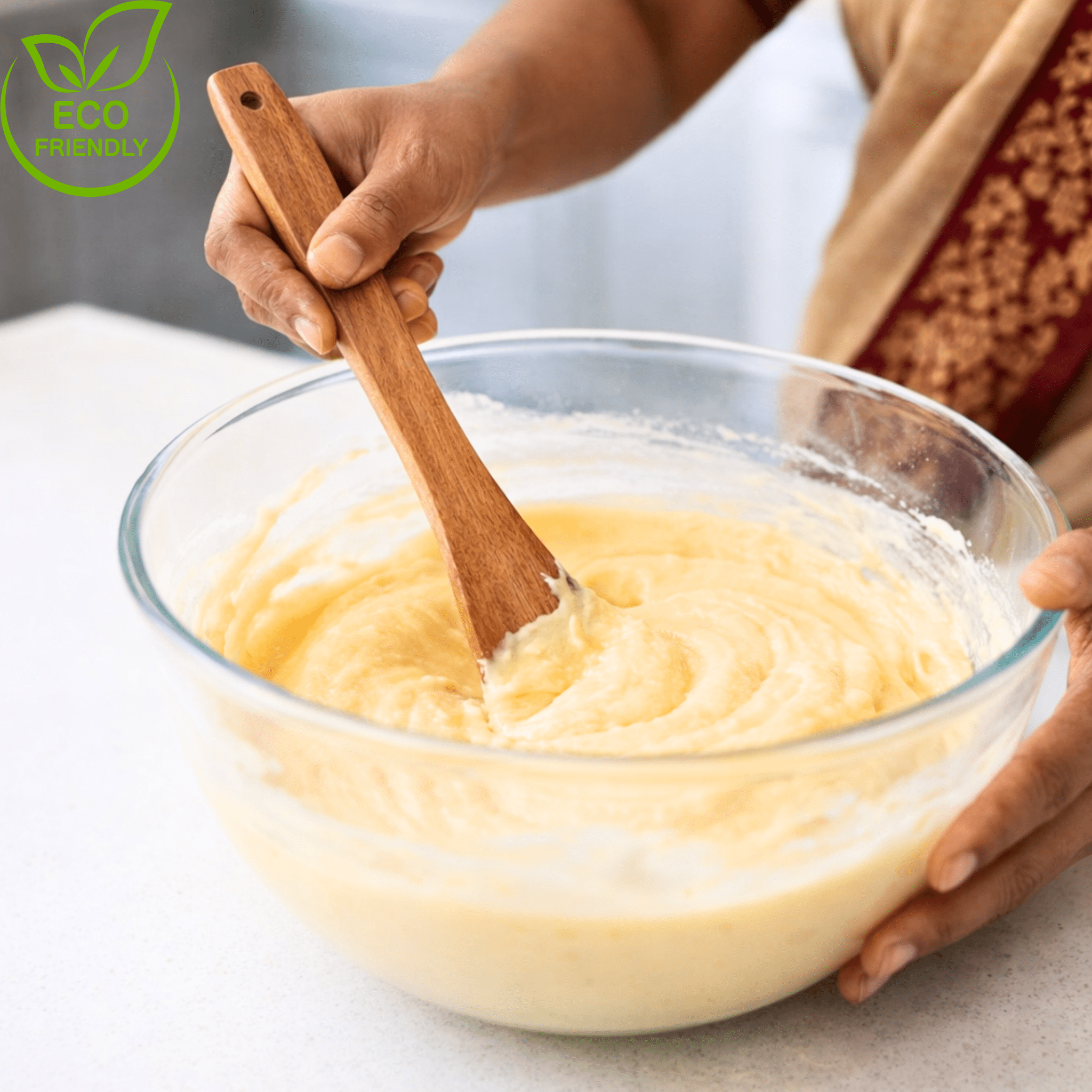 Neem Wooden Spatula - Baking/Flipping/Mixing/Stirring - Twin Palmyra