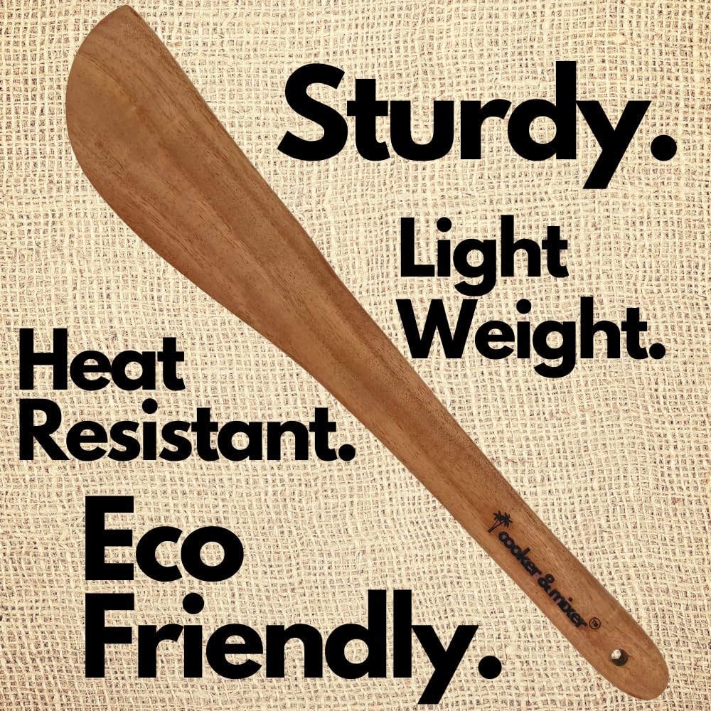 Neem Wooden Spatulas Set - 3 Pcs - Twin Palmyra