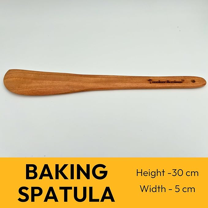 Neem Wooden Spatulas Set - 3 Pcs - Twin Palmyra