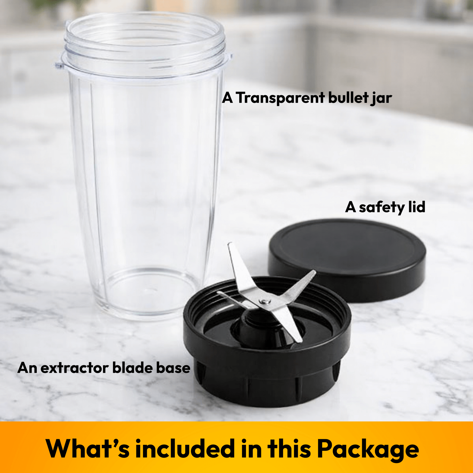 Nutri Bullet Blender Attachment Jar - For your Mixer Grinder - Twin Palmyra